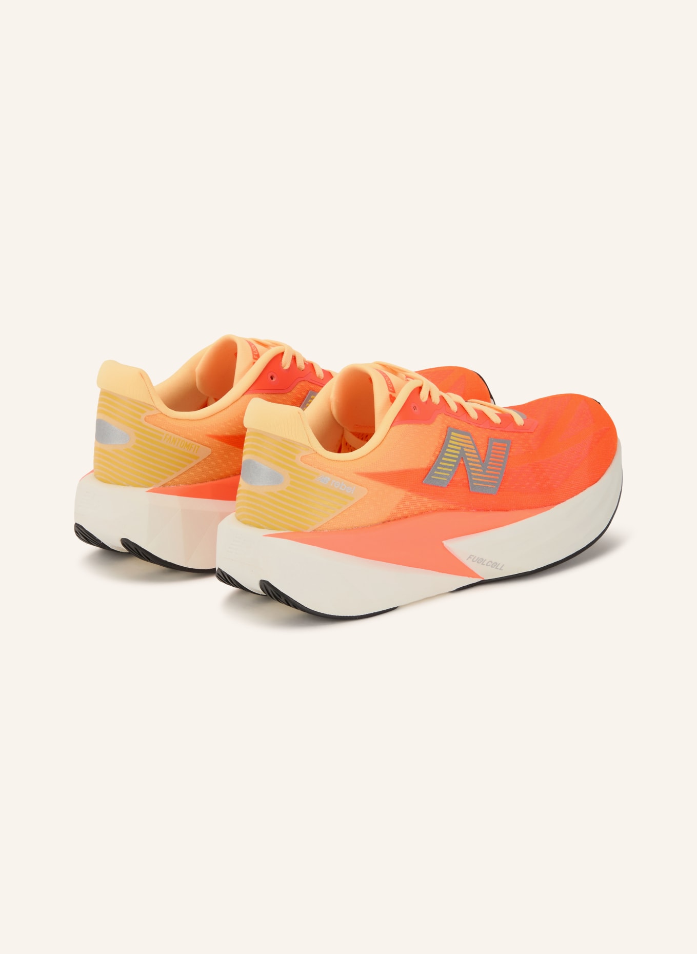 new balance Laufschuhe FUELCELL REBEL V5: NEONORANGE / SILBER