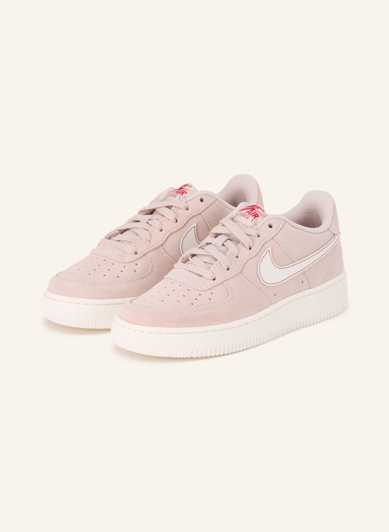 Nike Sneaker AIR FORCE 1 LV8: ROSÉ / ROT / WEISS
