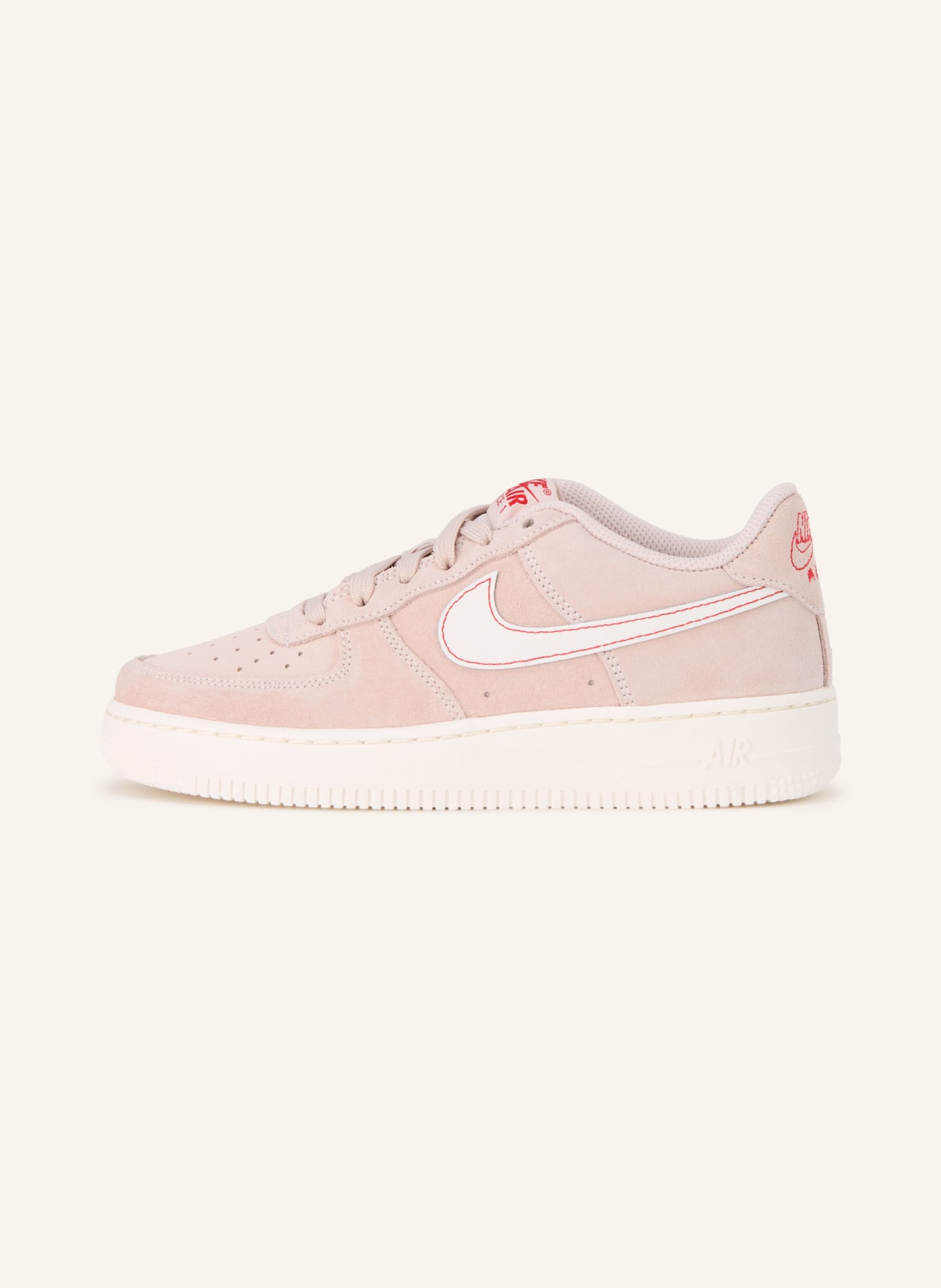Nike Sneaker AIR FORCE 1 LV8: ROSÉ / ROT / WEISS