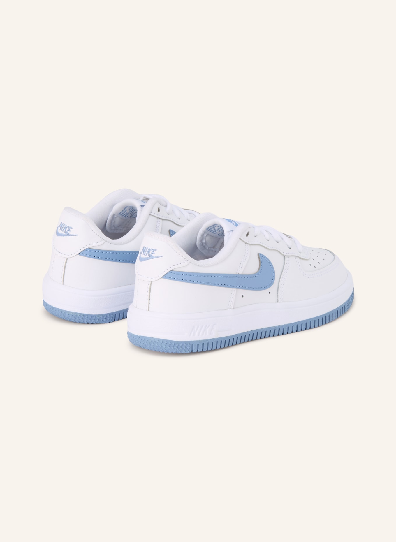 Nike Sneaker FORCE 1 LOW PS LACE: WEISS / HELLBLAU