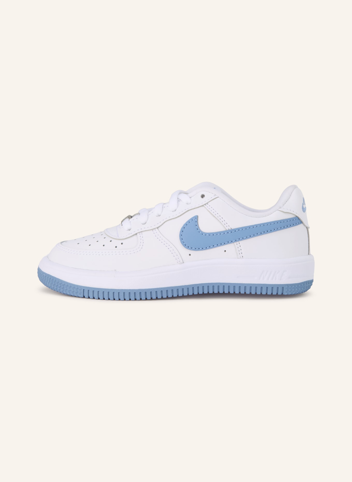 Nike Sneaker FORCE 1 LOW PS LACE: WEISS / HELLBLAU