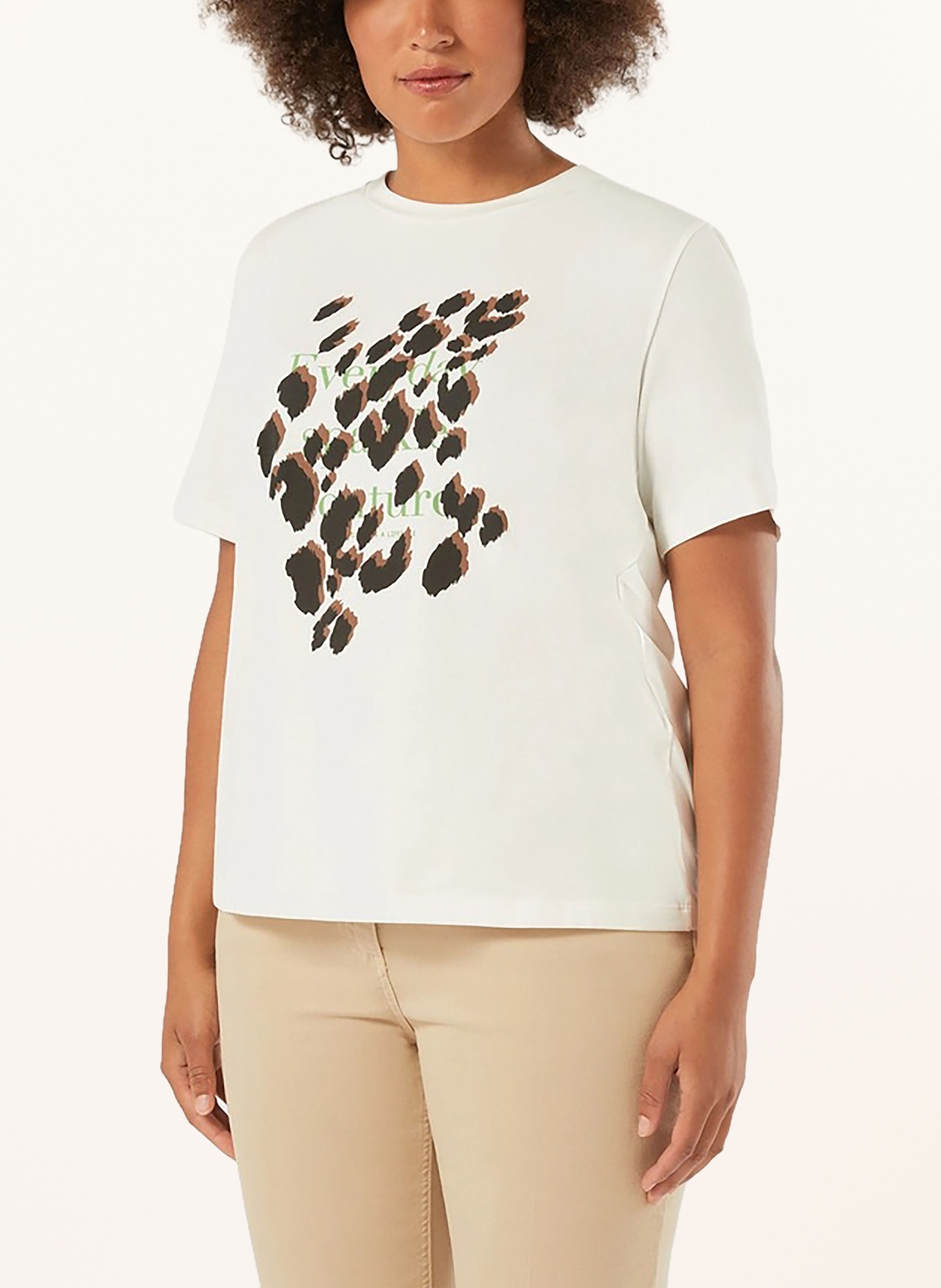 PERSONA MARINA RINALDI T-Shirt BUSSOLA: WEISS / BRAUN / SCHWARZ