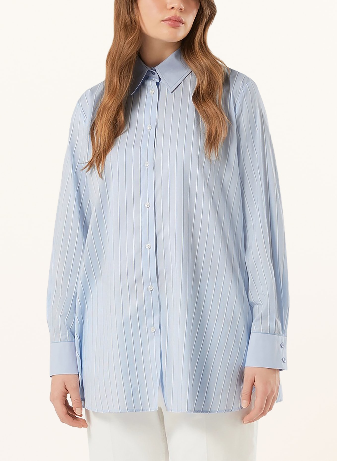 PERSONA MARINA RINALDI Chemisier STECCA: BLEU CLAIR / BLEU FONCÉ / BLANC