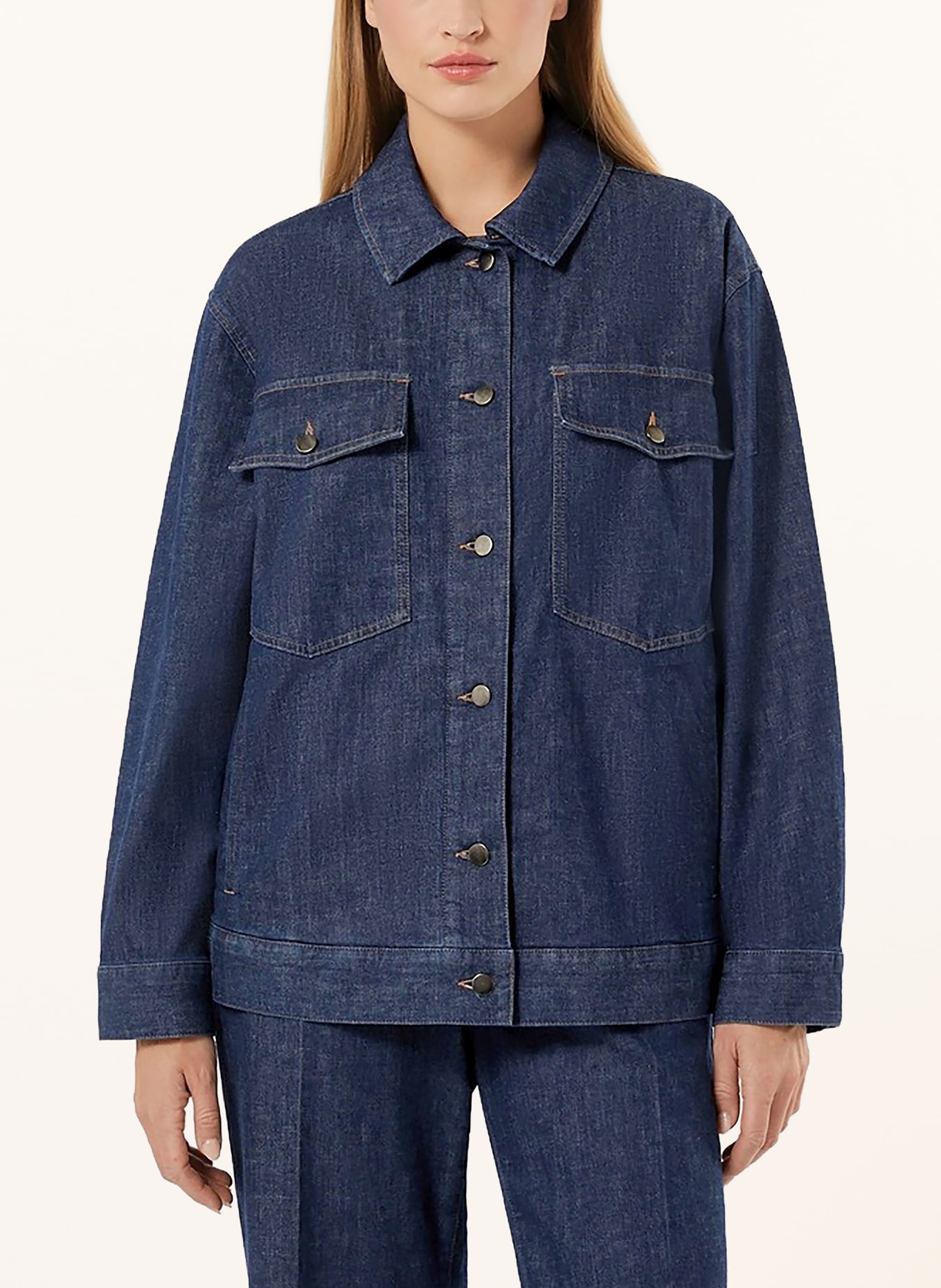 PERSONA MARINA RINALDI Jachetă din denim UBICATO: 001 MIDNIGHTBLUE