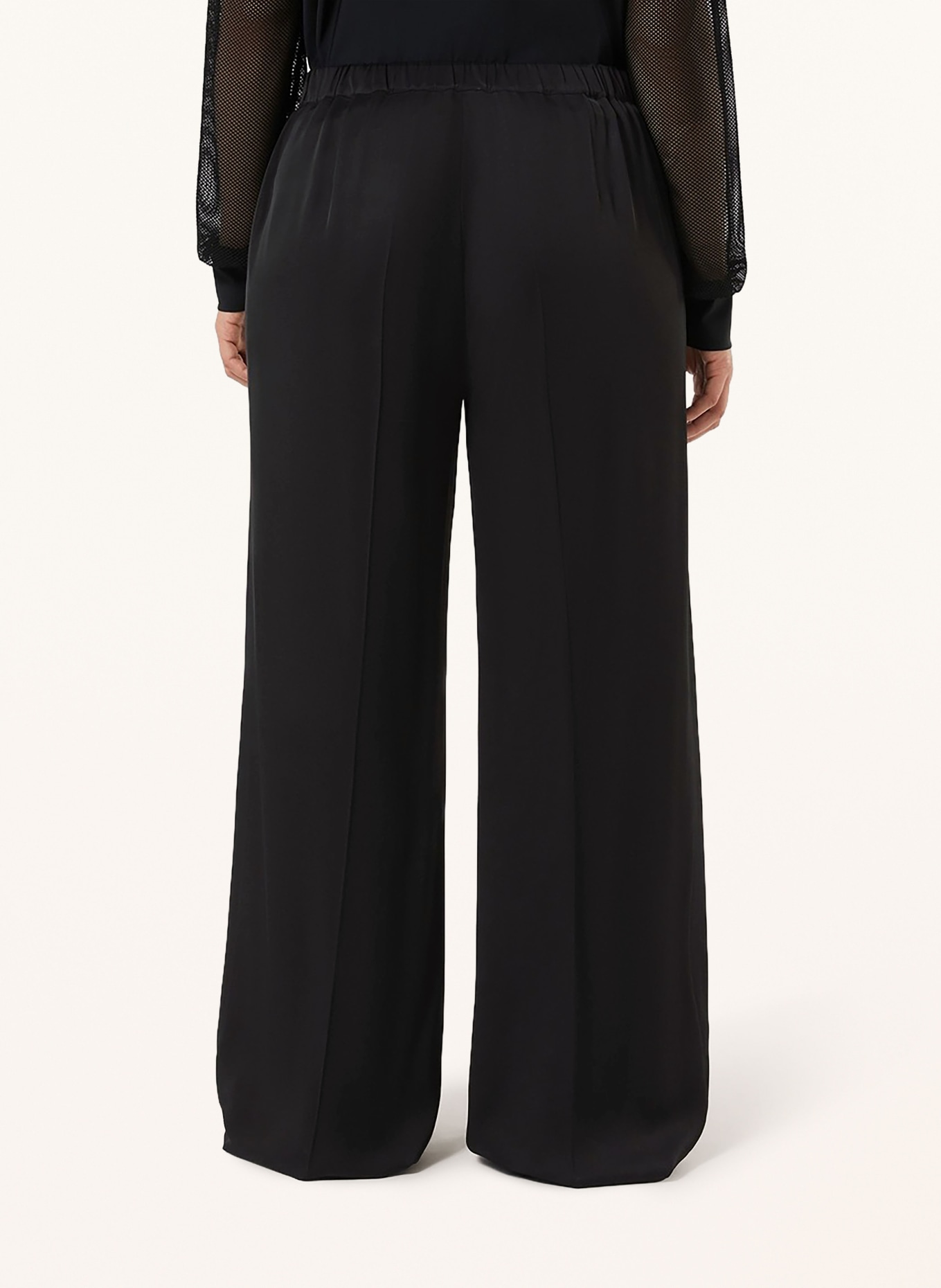 PERSONA MARINA RINALDI Pantalon Marlene PMRSAUNA en satin: NOIR