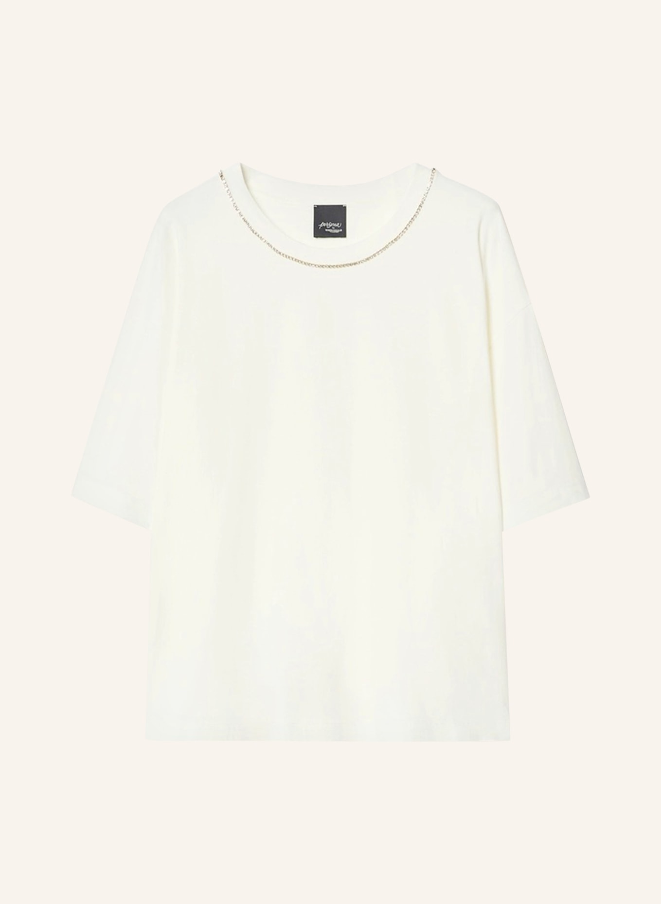 PERSONA MARINA RINALDI Koszulka PMRMITO z kamieniami ozdobnymi: BIAŁY