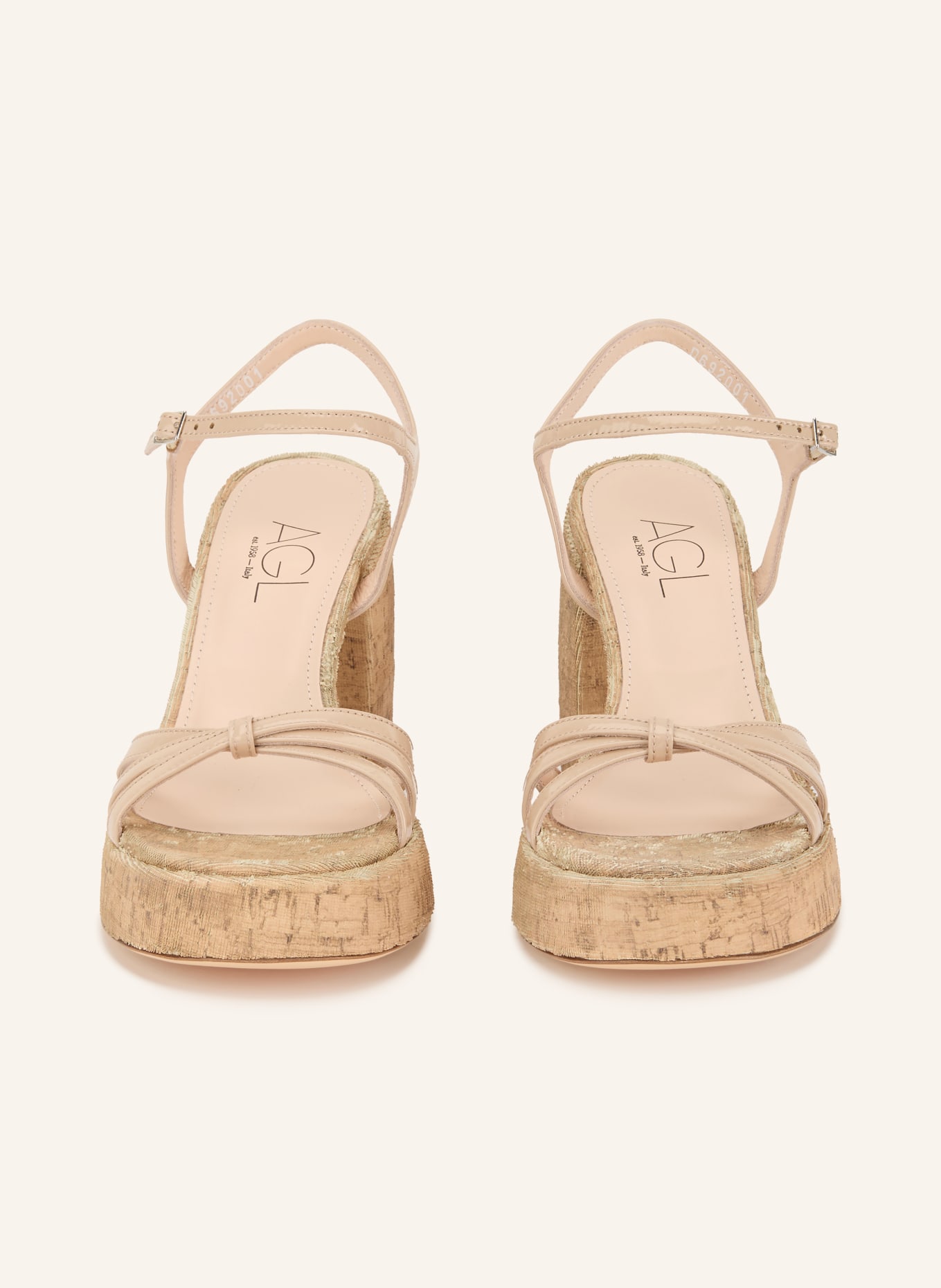 AGL Plateausandalen CLIO: BEIGE