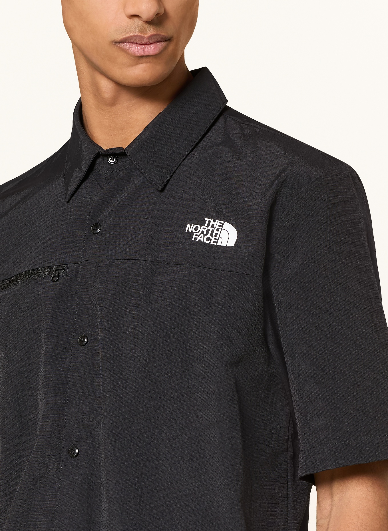 THE NORTH FACE Outdoor-Hemd PACKABLE SHORT SLEEVE: SCHWARZ