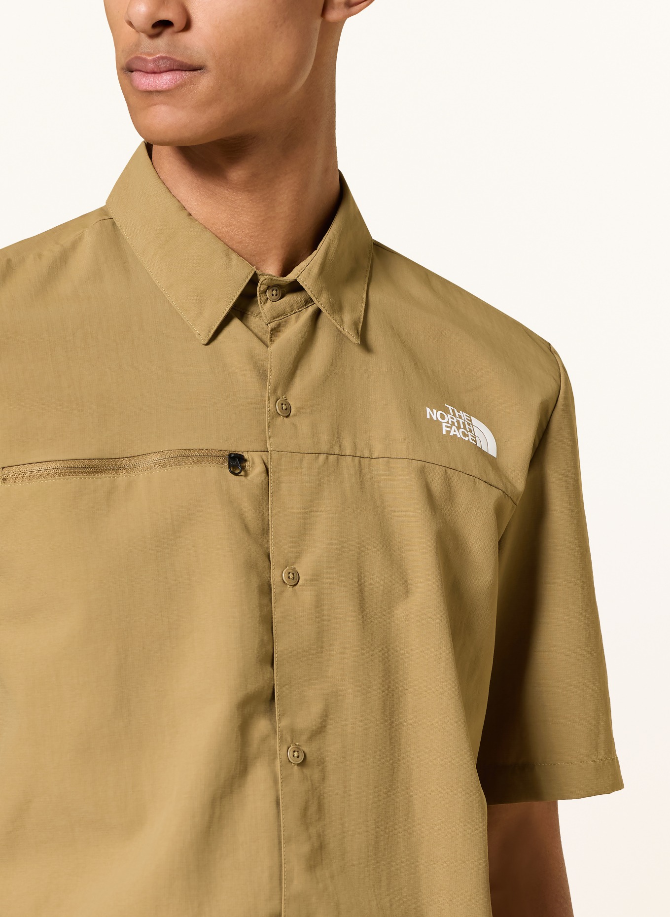 THE NORTH FACE Outdoor-Hemd PACKABLE SHORT SLEEVE: BEIGE