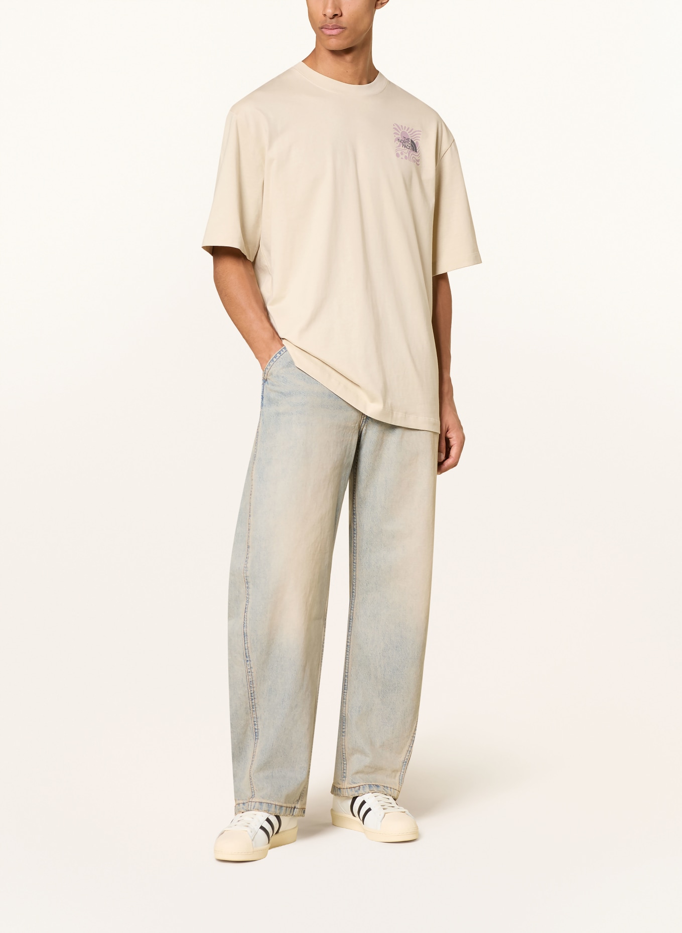 THE NORTH FACE T-Shirt SUN: ECRU