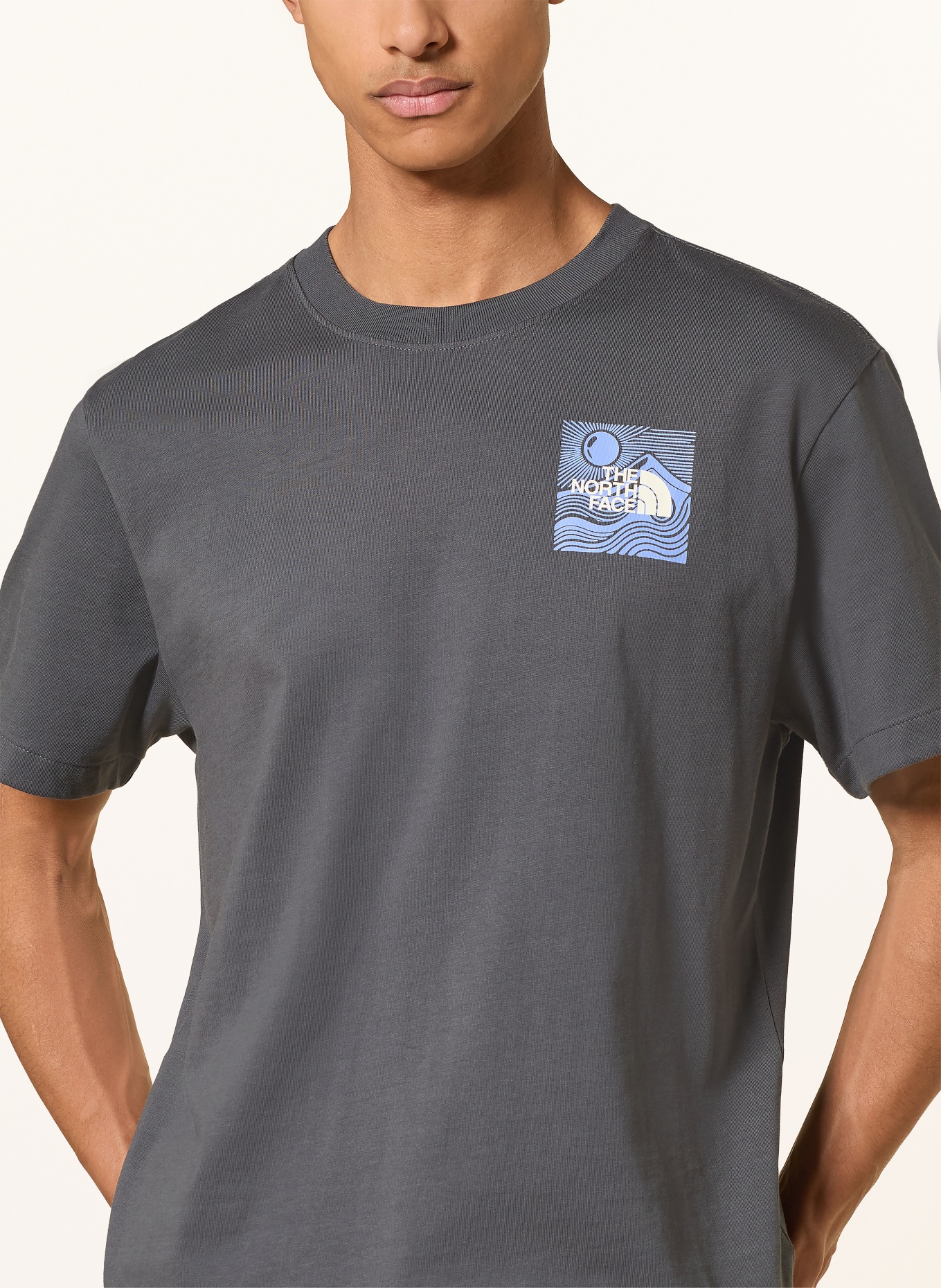 THE NORTH FACE T-Shirt MOUNTAIN ESCAPE: DUNKELGRAU