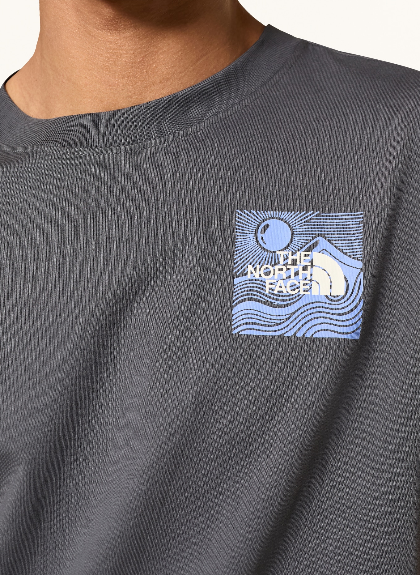 THE NORTH FACE T-Shirt MOUNTAIN ESCAPE: DUNKELGRAU