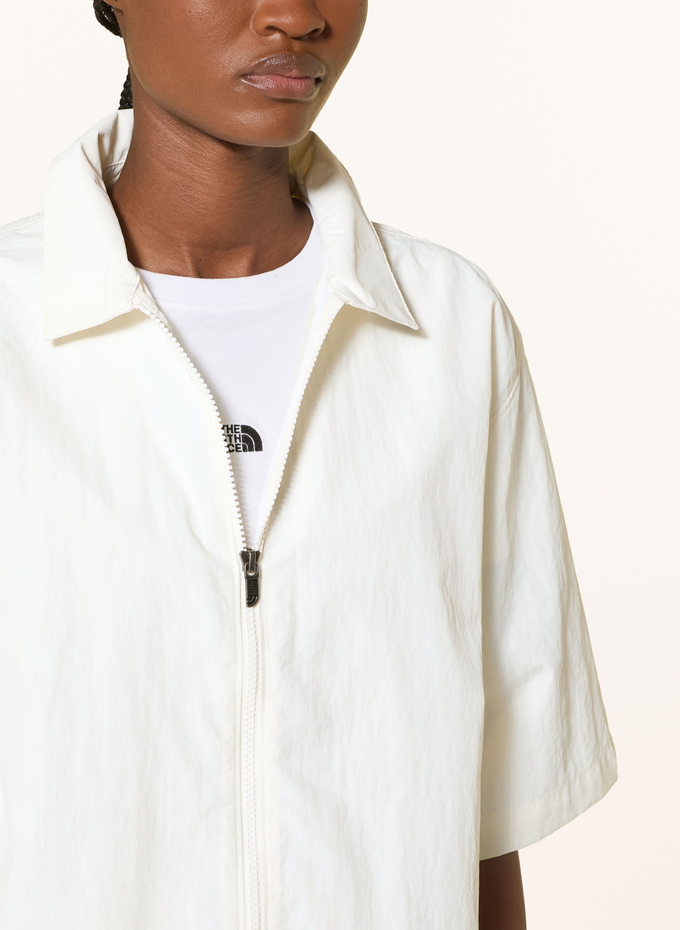 THE NORTH FACE Přehoz RED BOX s 3/4 rukávy: BÍLÁ