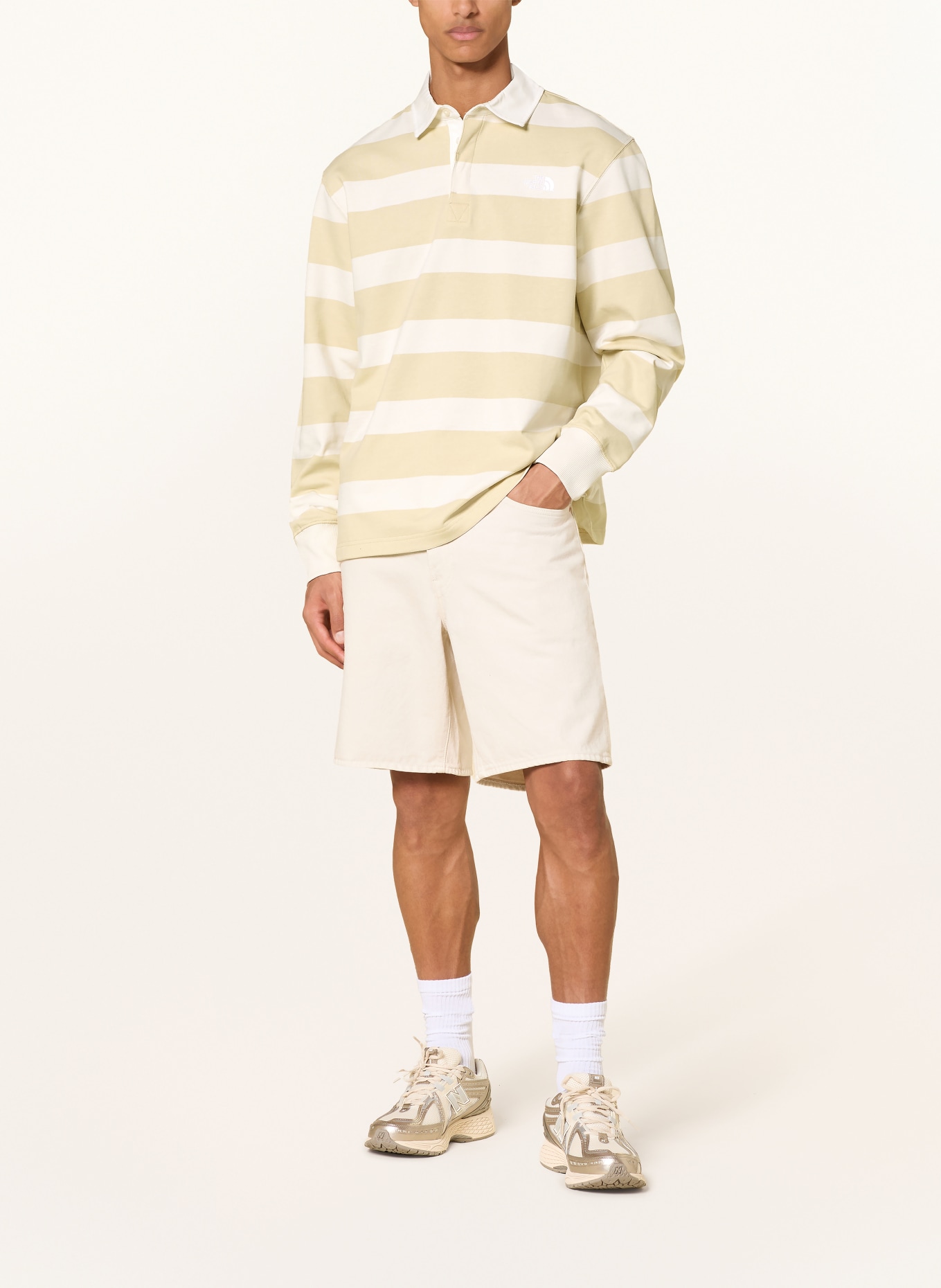 THE NORTH FACE Rugbyshirt: CREME / BEIGE