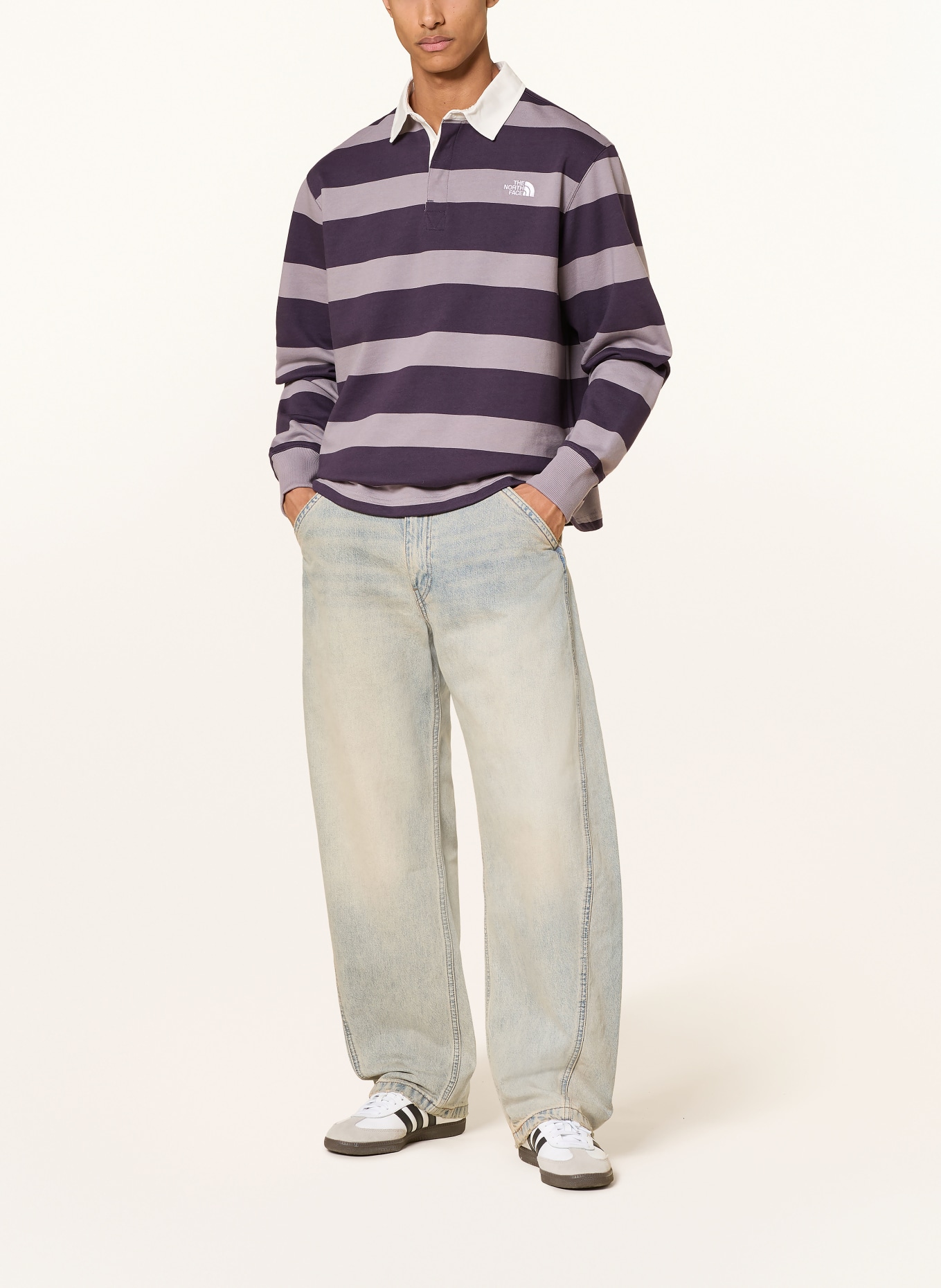 THE NORTH FACE Rugbyshirt: HELLLILA / LILA