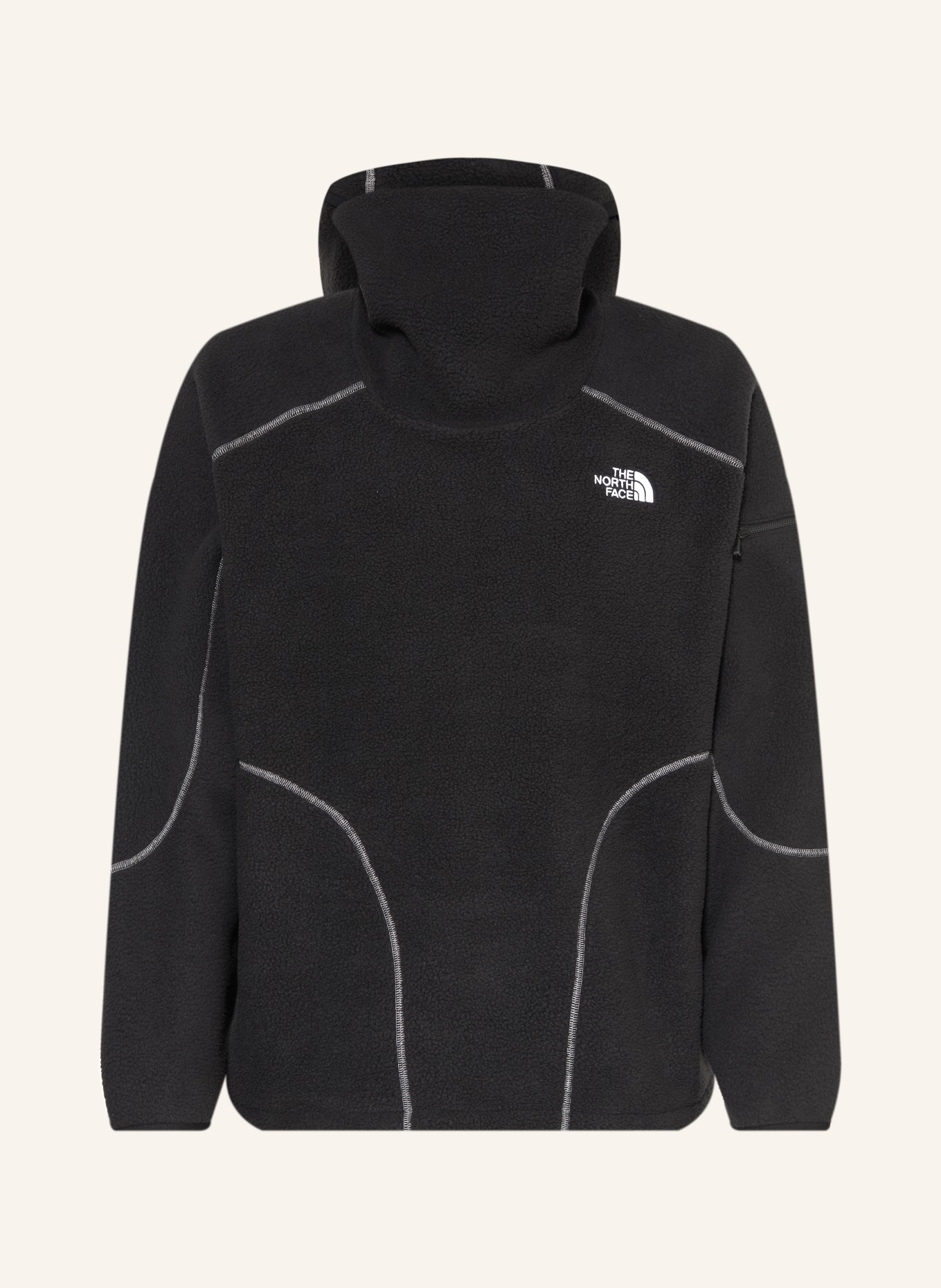 THE NORTH FACE NSE Oversized Fleece Hoodie: BLACK
