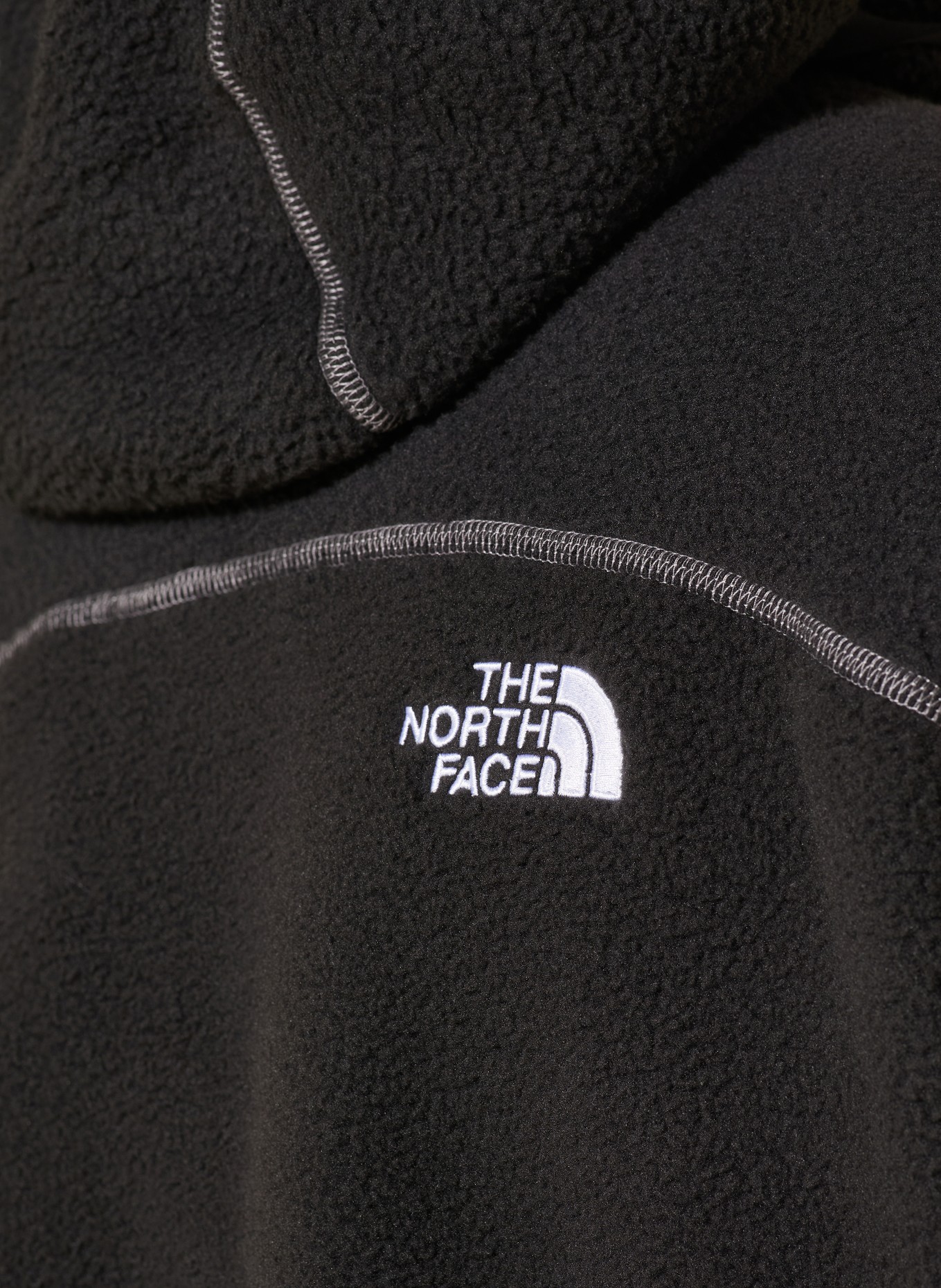 THE NORTH FACE NSE Oversized Fleece Hoodie: BLACK