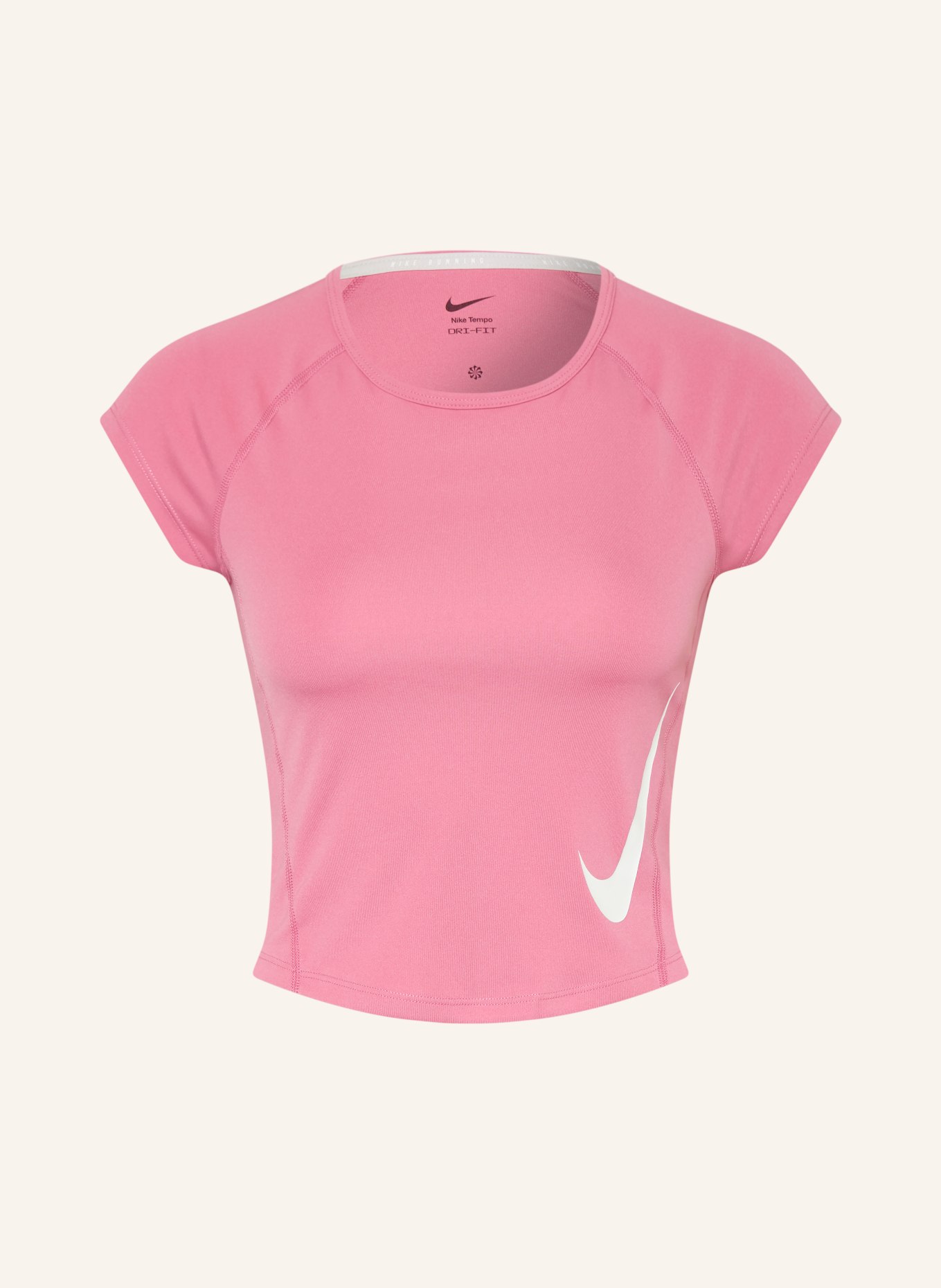 Nike T-shirt de course TEMPO SWOOSH: VIEUX ROSE