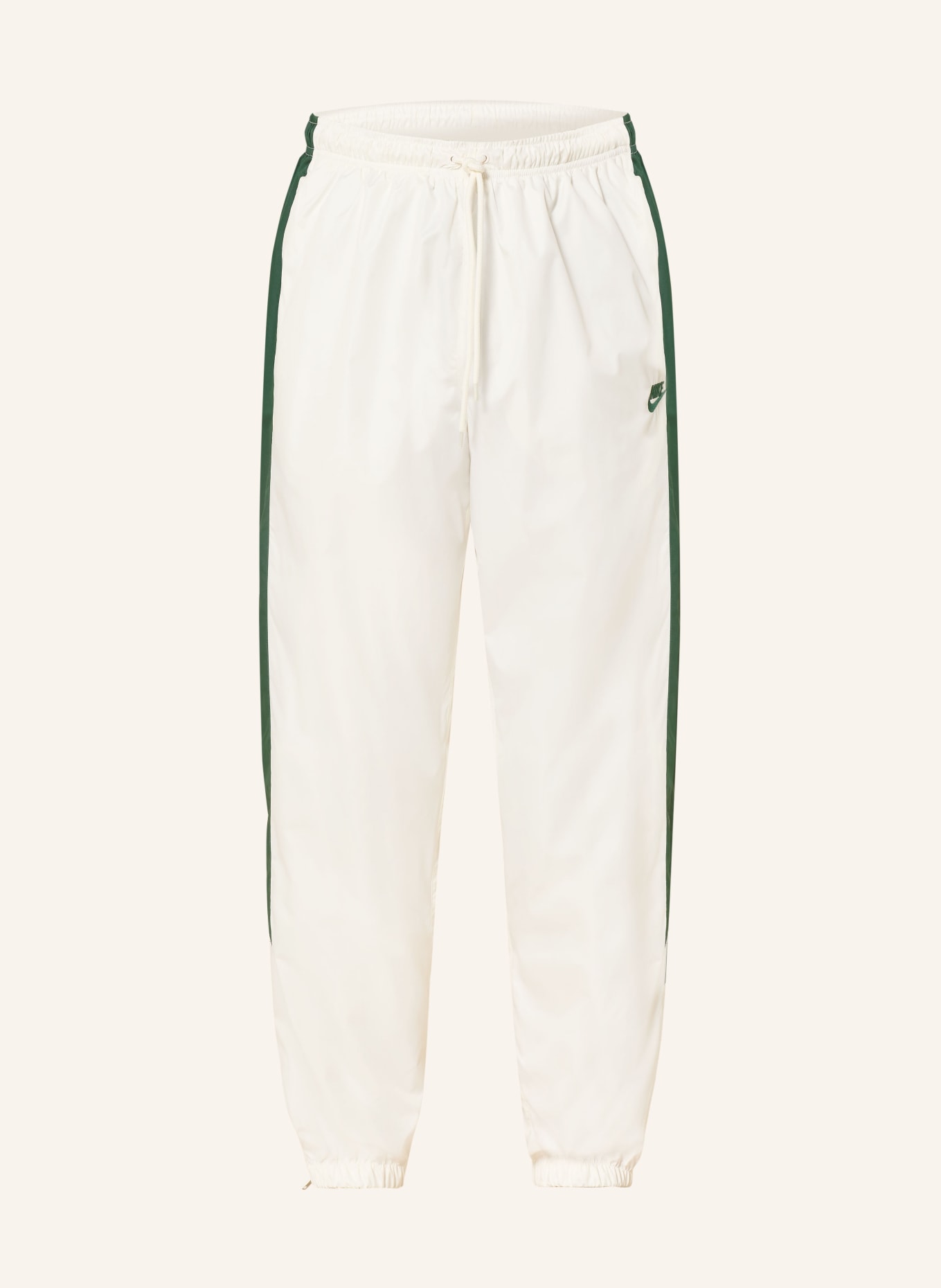 Nike WILDRUNNER Track Pants: DARK GREEN / WHITE