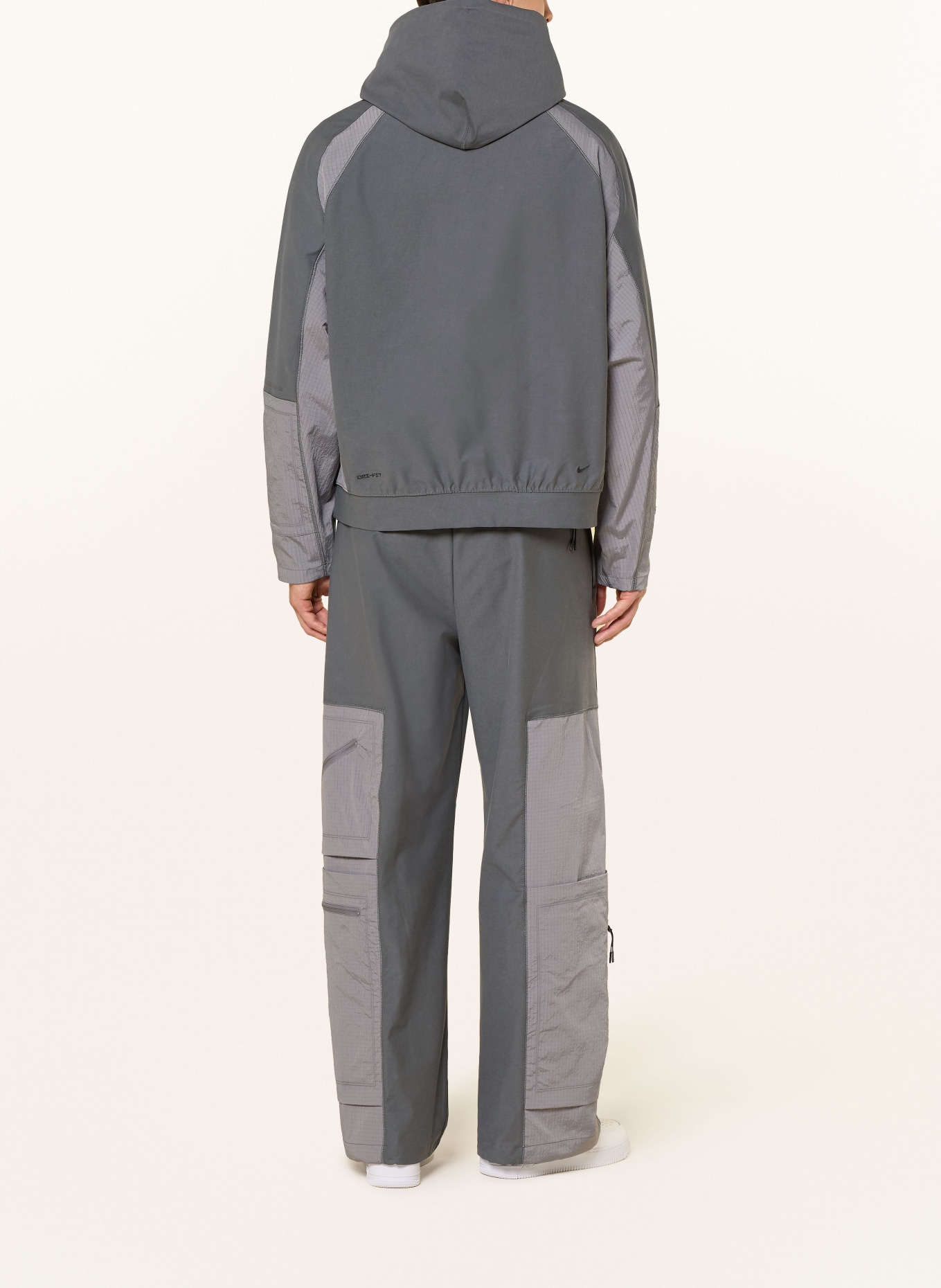 Nike Oversized-Hoodie TECH: GRAU / HELLGRAU