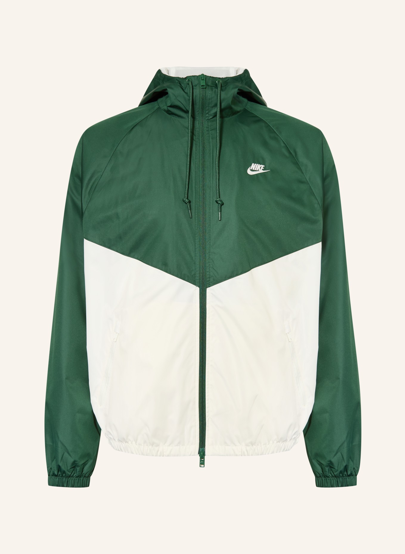 Nike WINDRUNNER Performance Jacket: DARK GREEN / WHITE