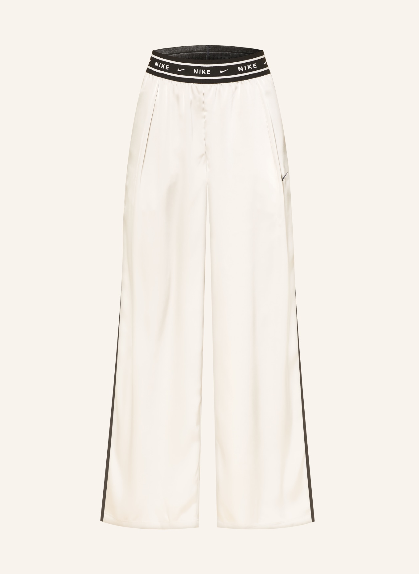 Nike Satinhose: ECRU / SCHWARZ