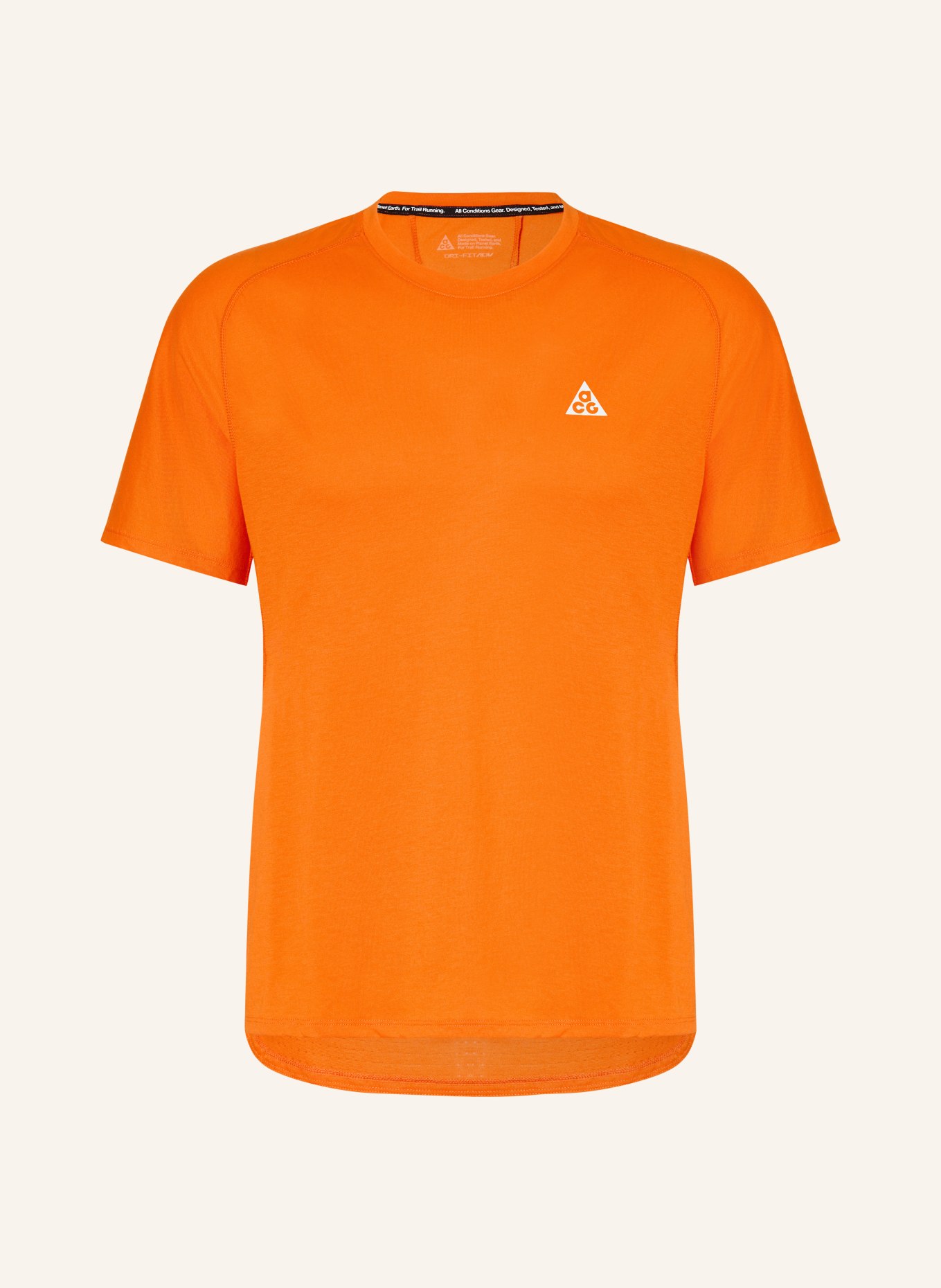 Nike T-Shirt ACG SOLAR CHASE im Materialmix: NEONORANGE