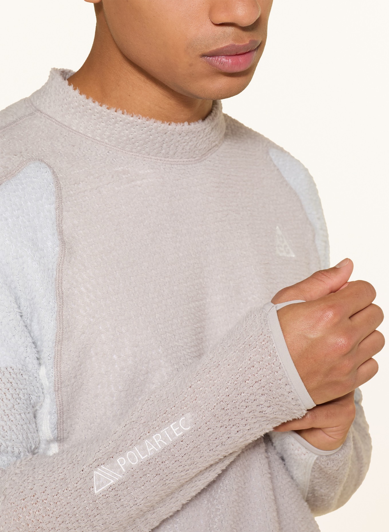 Nike Pullover ACG WOLF LICHEN: HELLGRAU / WEISS