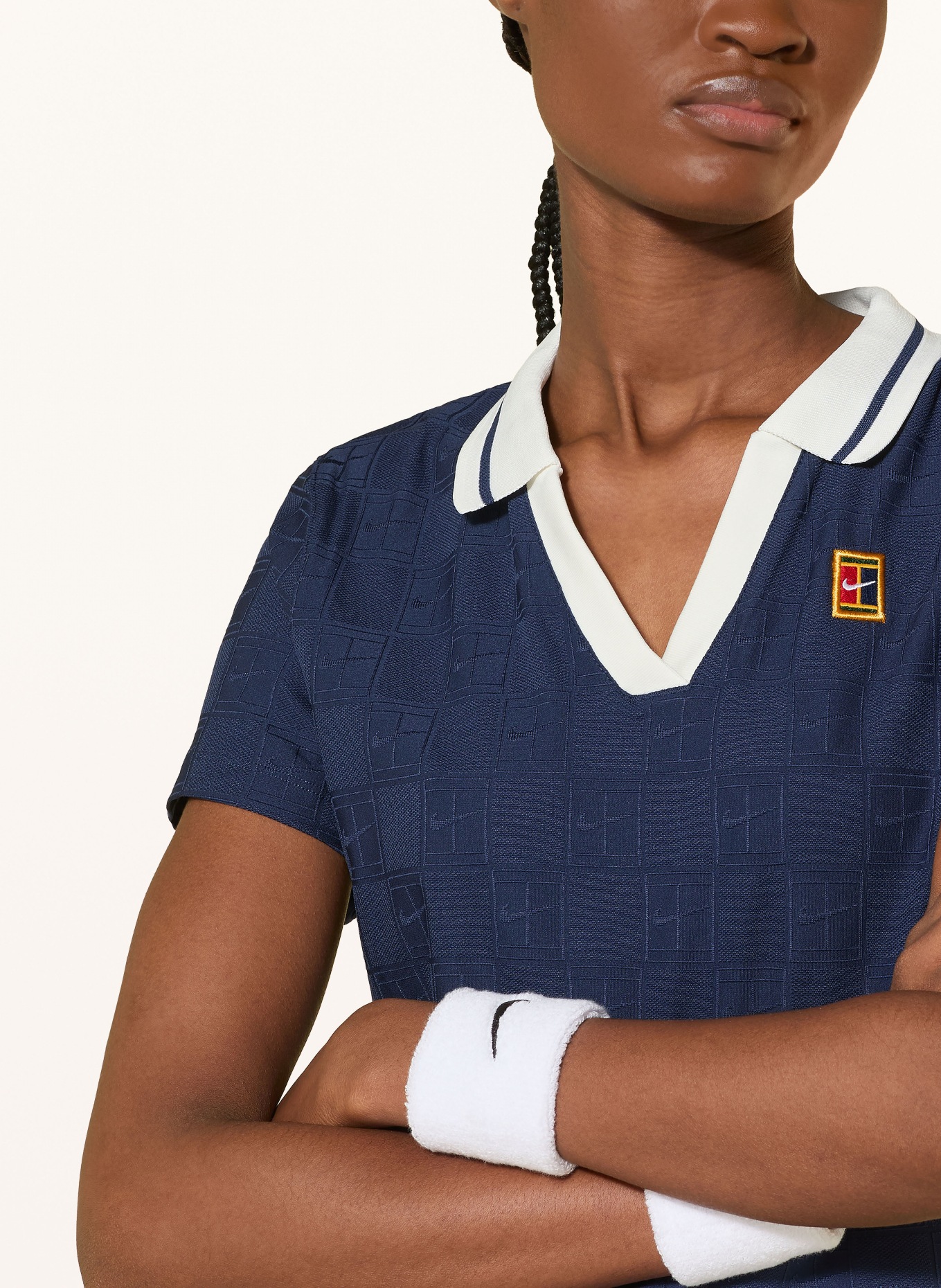 Nike Functionele polo van de COURT COLLECTION: DONKERBLAUW