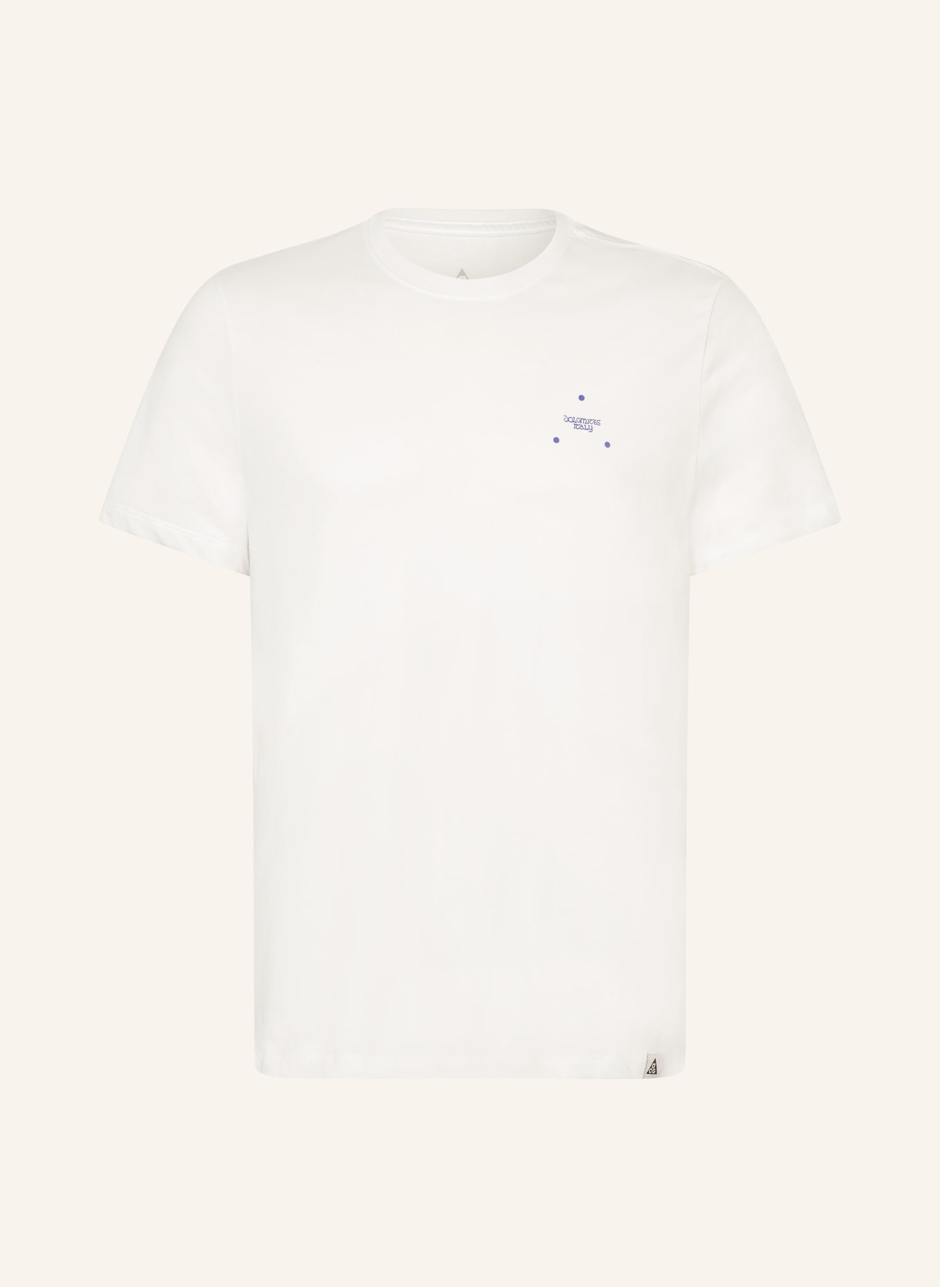 Nike T-Shirt: WEISS / DUNKELLILA