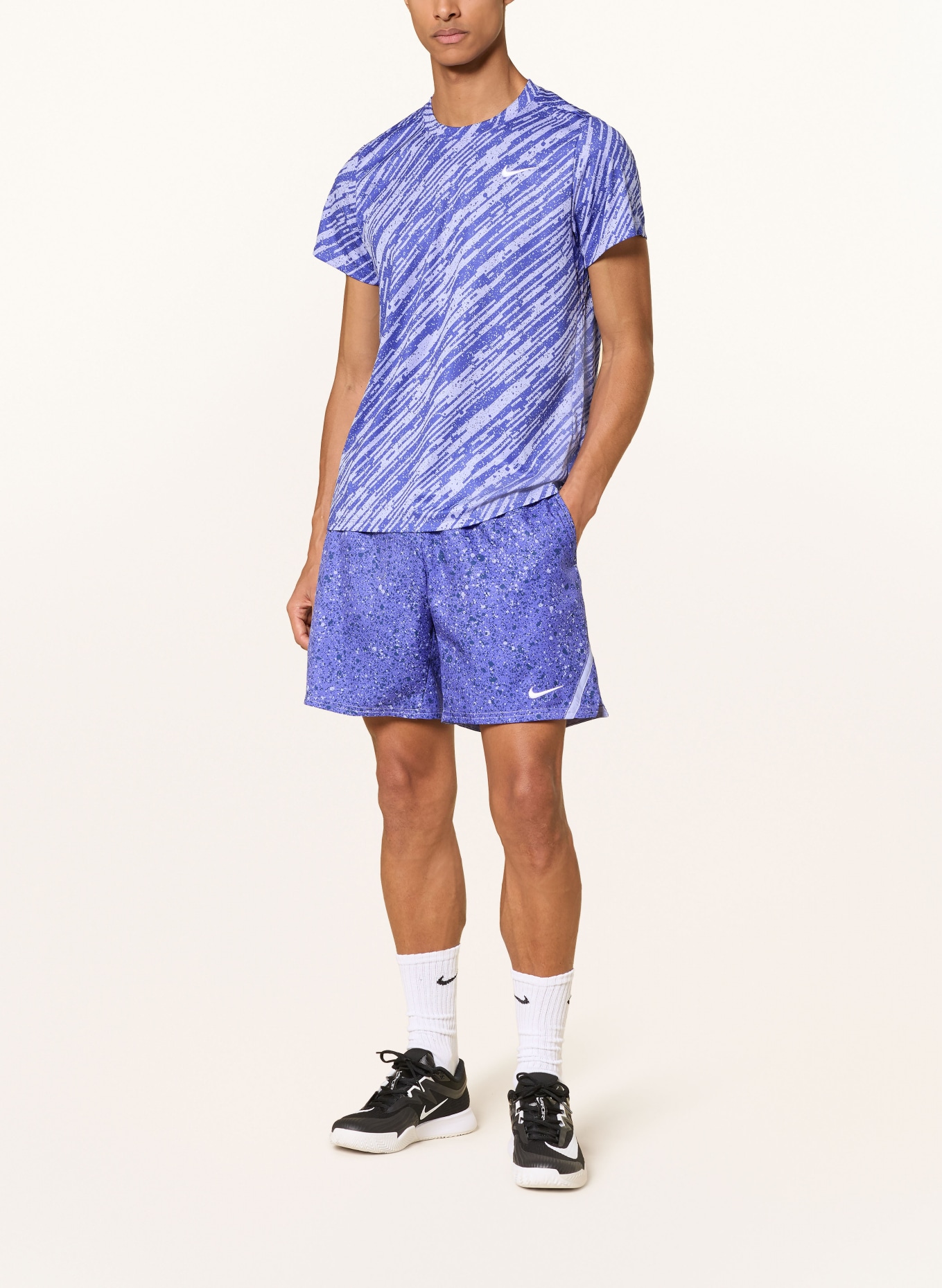 Nike Funktionsshirt NIKECOURT VICTORY: HELLBLAU / DUNKELBLAU