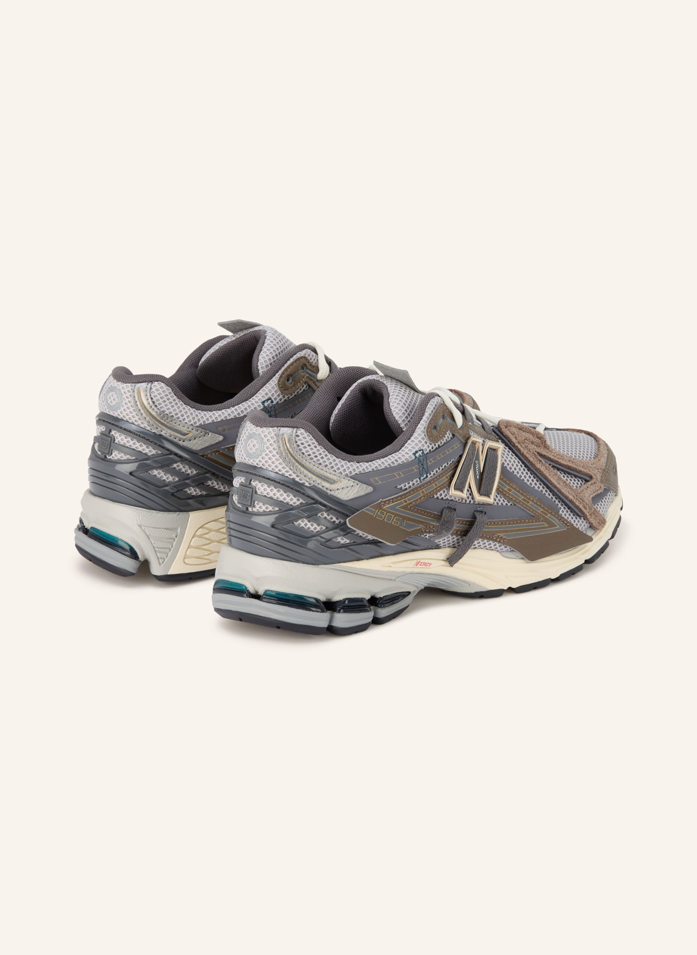 new balance Sneaker 1906: BRAUN / SILBER / DUNKELGRAU