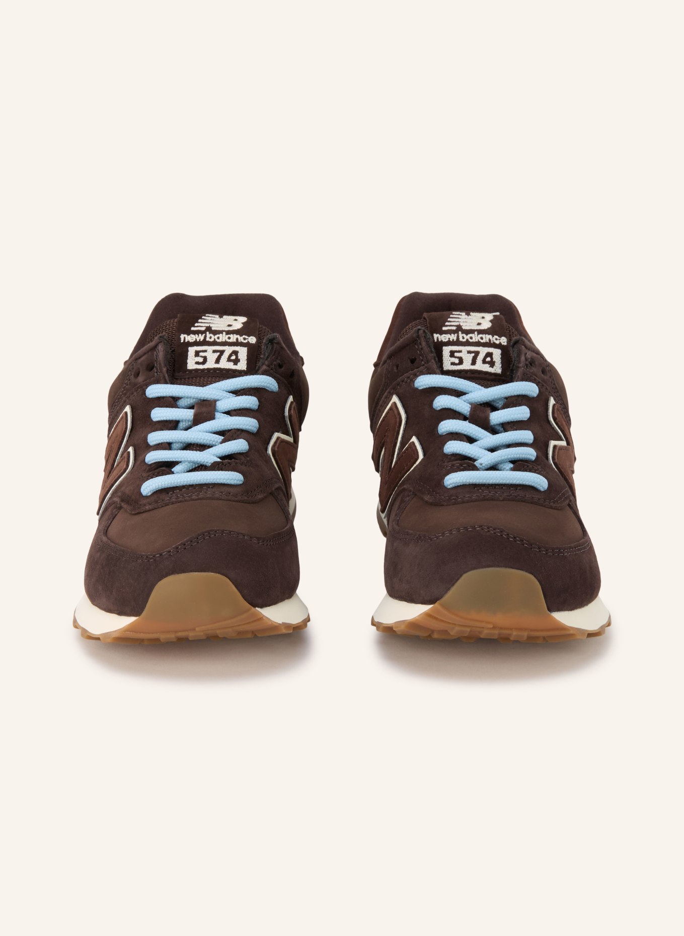 new balance Sneaker 574: DUNKELBRAUN / CREME