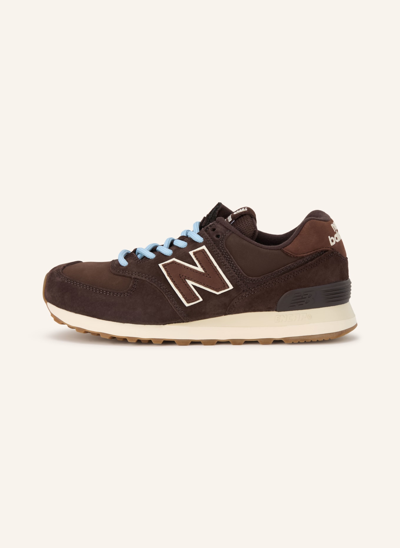 new balance Sneaker 574: DUNKELBRAUN / CREME
