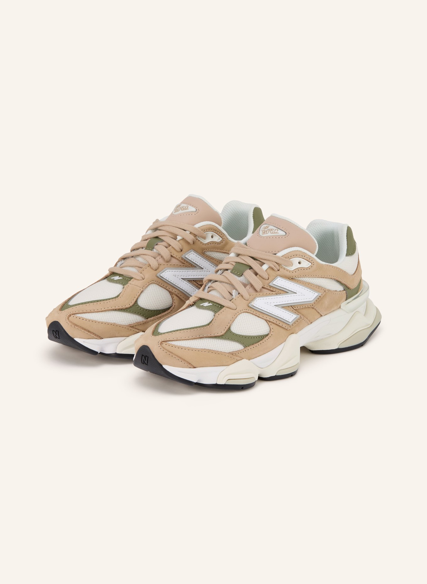 new balance Sneaker 9060: BEIGE / GREEN / WHITE