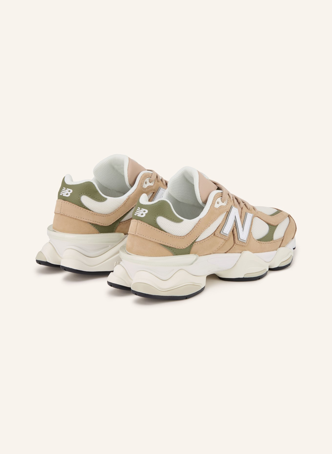 new balance Sneaker 9060: BEIGE / GREEN / WHITE