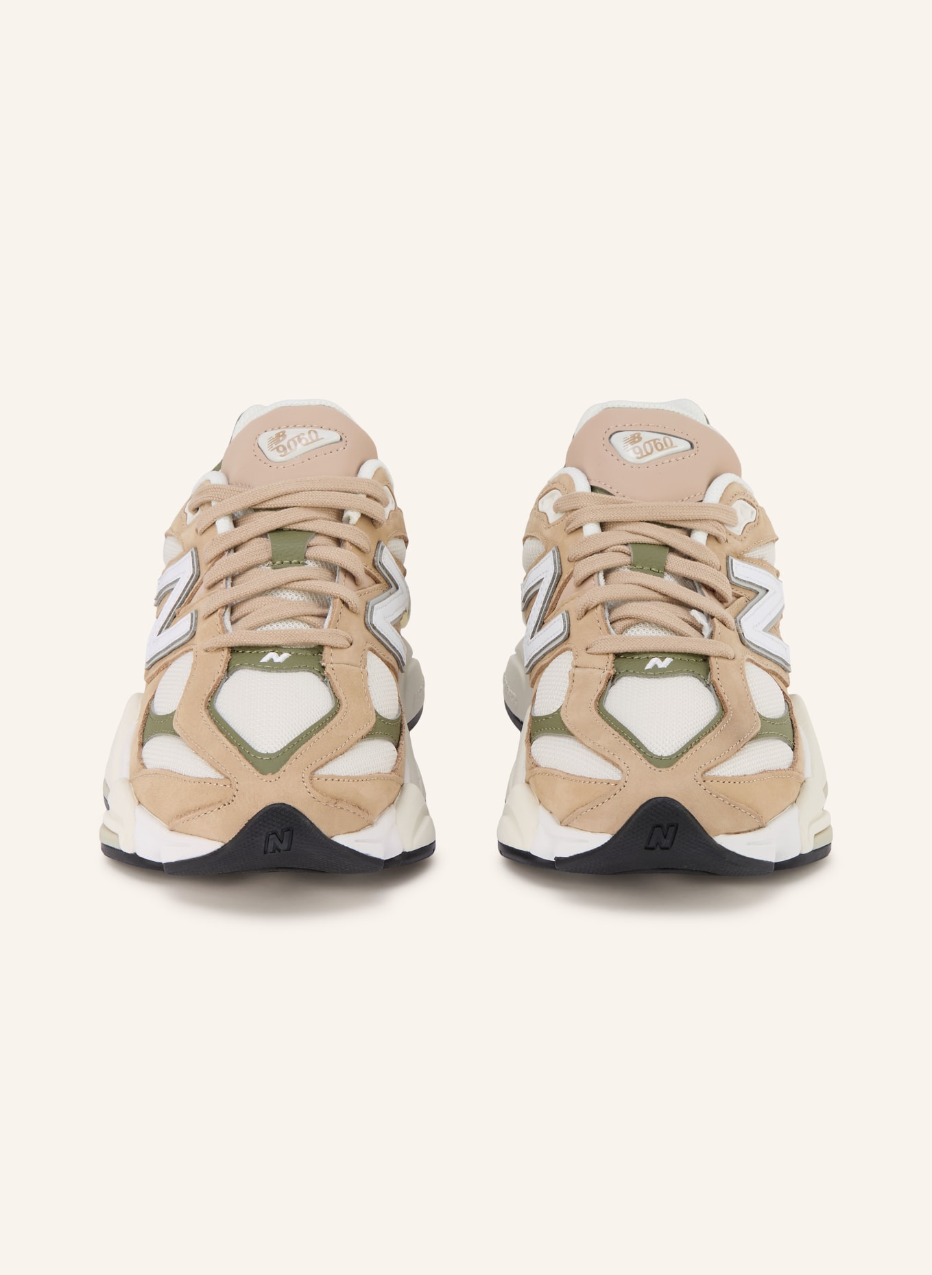 new balance Sneaker 9060: BEIGE / GREEN / WHITE