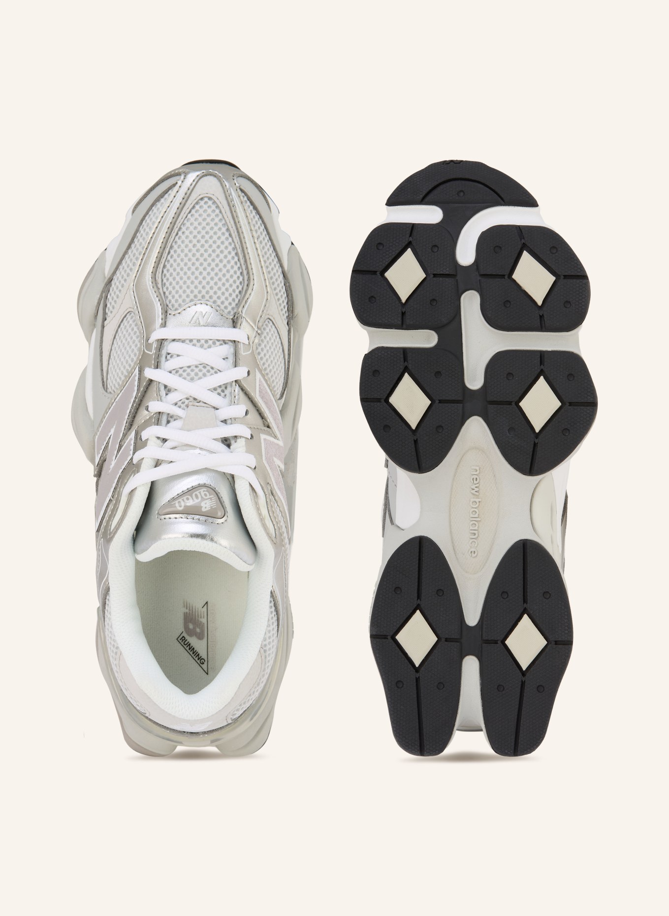 new balance Tenisky 9060: BÍLÁ / STŘÍBRNÁ / ŠEDÁ