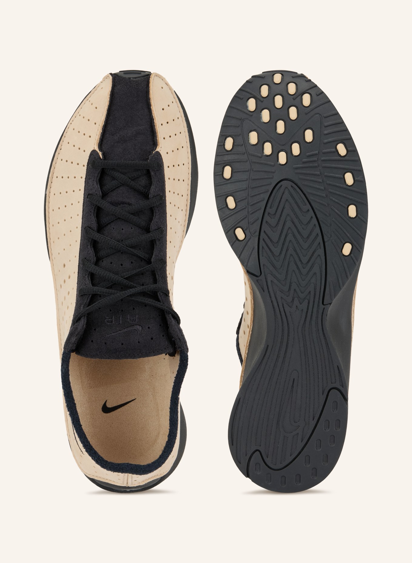 Nike Sneaker AIR SUPERFLY: BEIGE / SCHWARZ