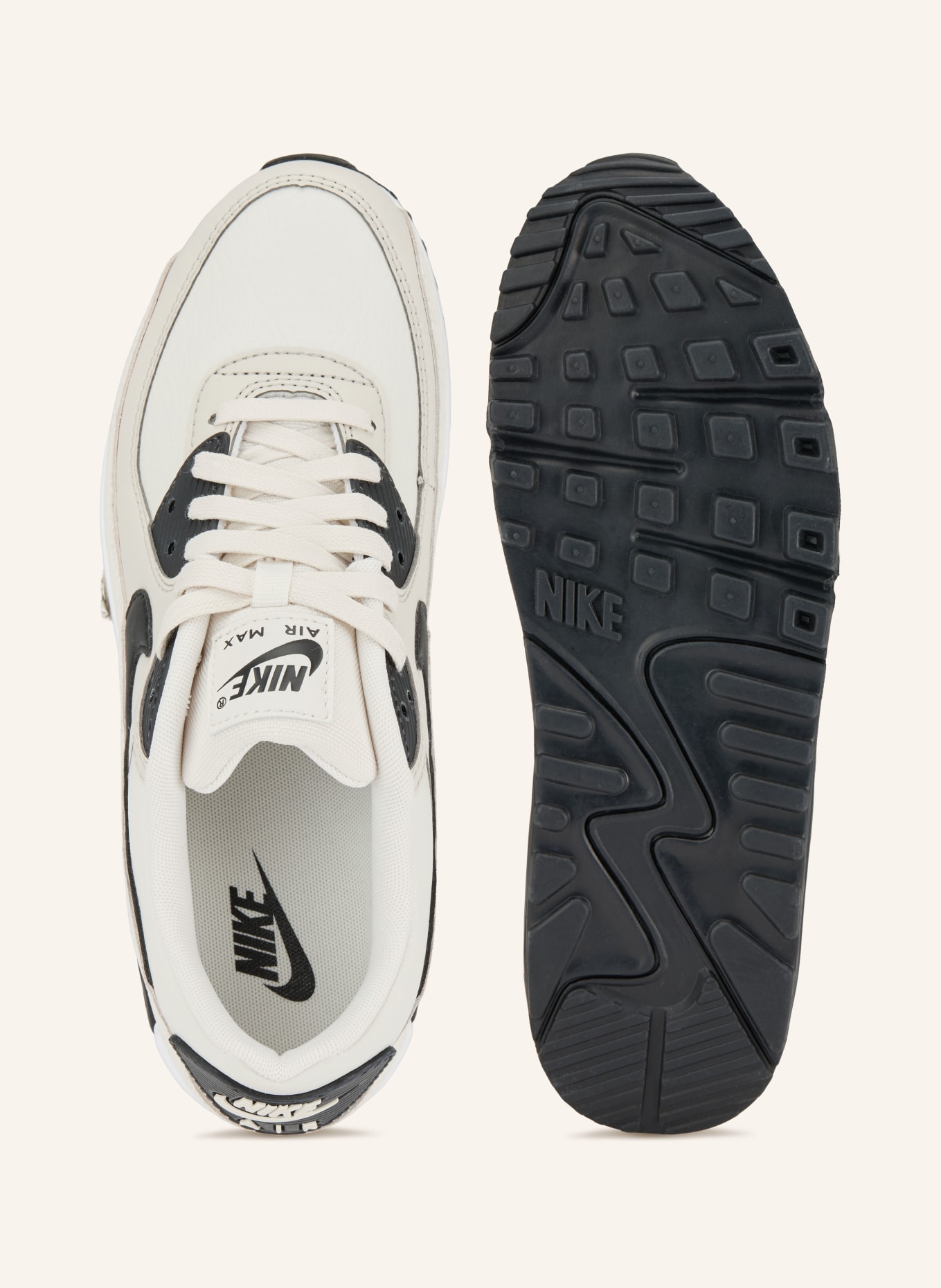 Nike Sneaker AIR MAX 90: WEISS / SCHWARZ