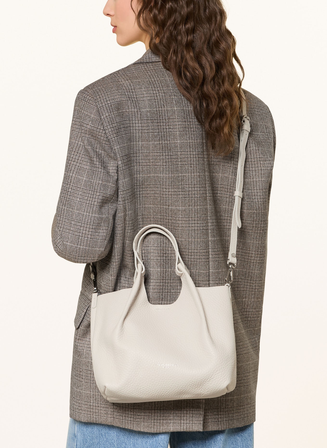 GIANNI CHIARINI DUA MEDIUM shoulder bag with pouch: CAMEL