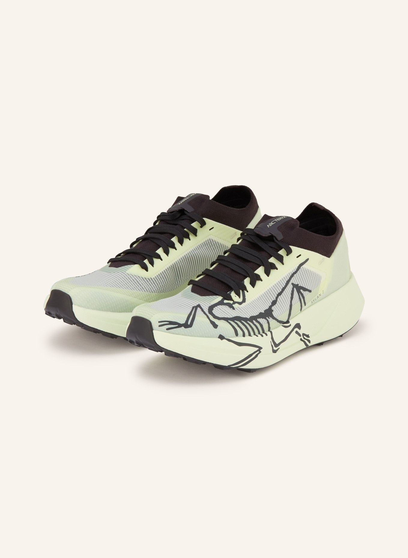 ARC'TERYX Trailrunning-Schuhe SYLAN 2: HELLGELB / SCHWARZ