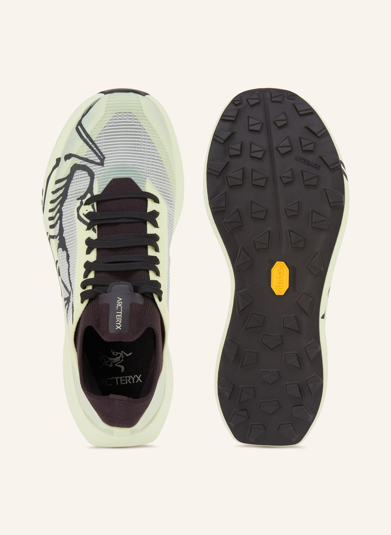 ARC'TERYX Trailrunning-Schuhe SYLAN 2: HELLGELB / SCHWARZ