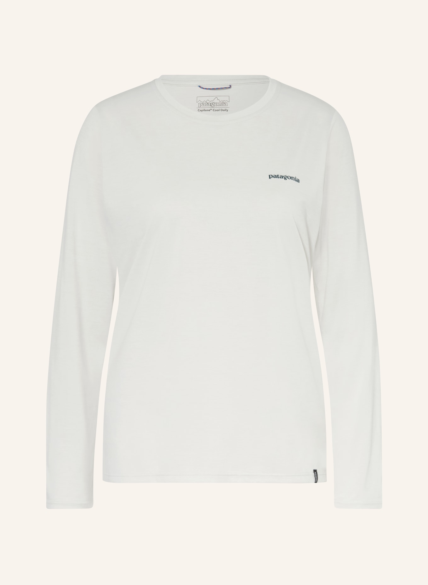 patagonia Tričko s dlouhým rukávem CAPILENE® COOL DAILY: KRÉMOVÁ