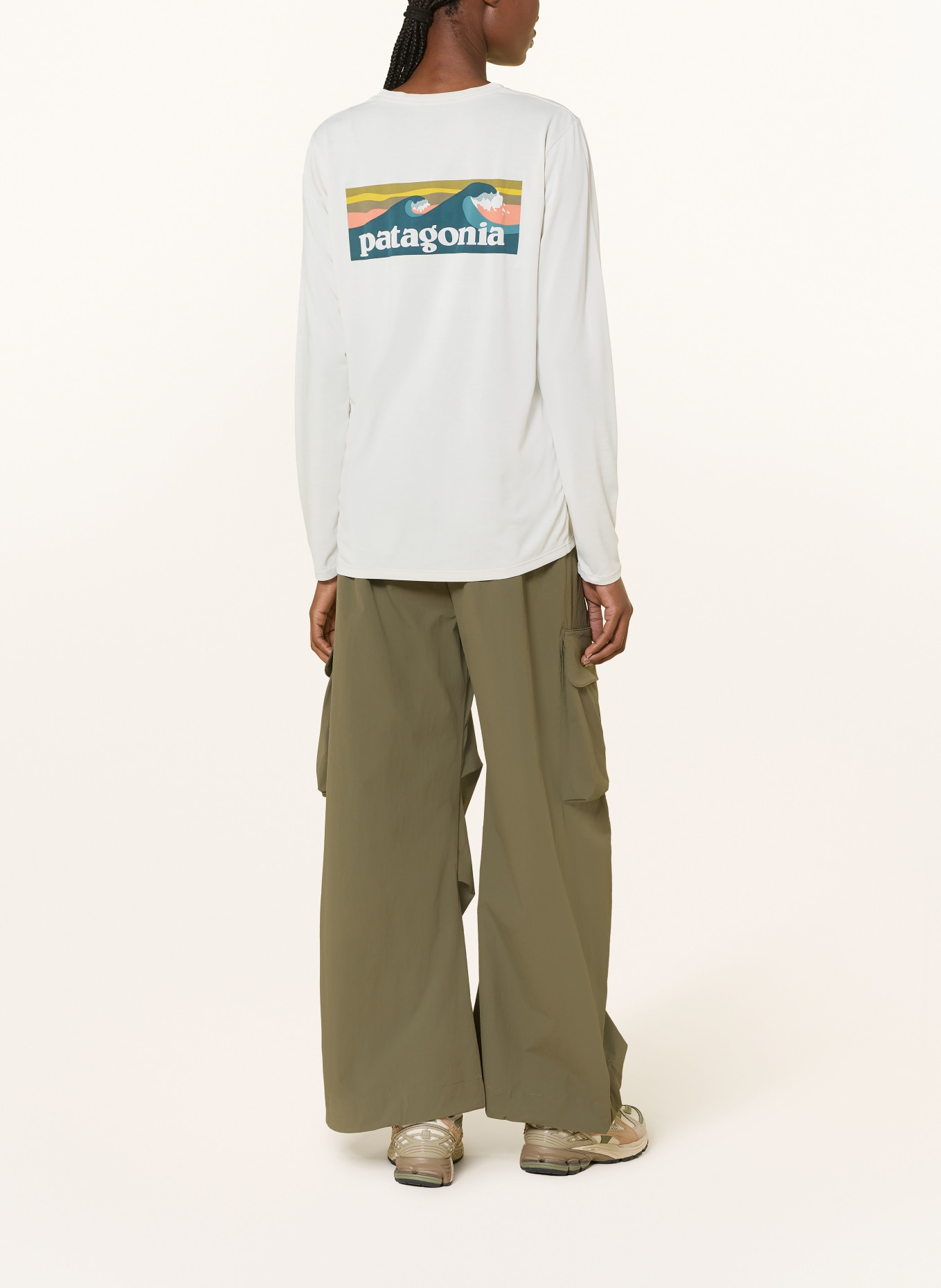 patagonia Tričko s dlouhým rukávem CAPILENE® COOL DAILY: KRÉMOVÁ