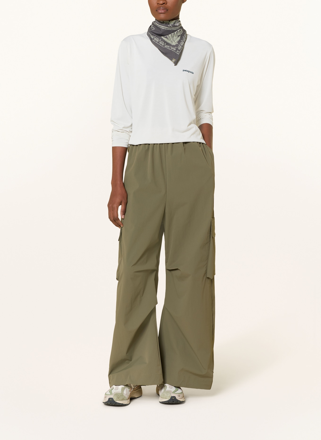 patagonia Tričko s dlouhým rukávem CAPILENE® COOL DAILY: KRÉMOVÁ