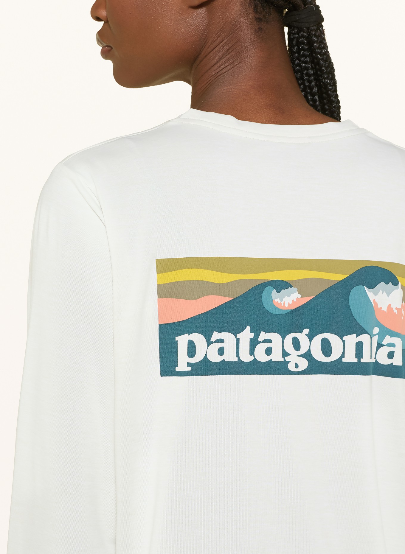 patagonia Tričko s dlouhým rukávem CAPILENE® COOL DAILY: KRÉMOVÁ