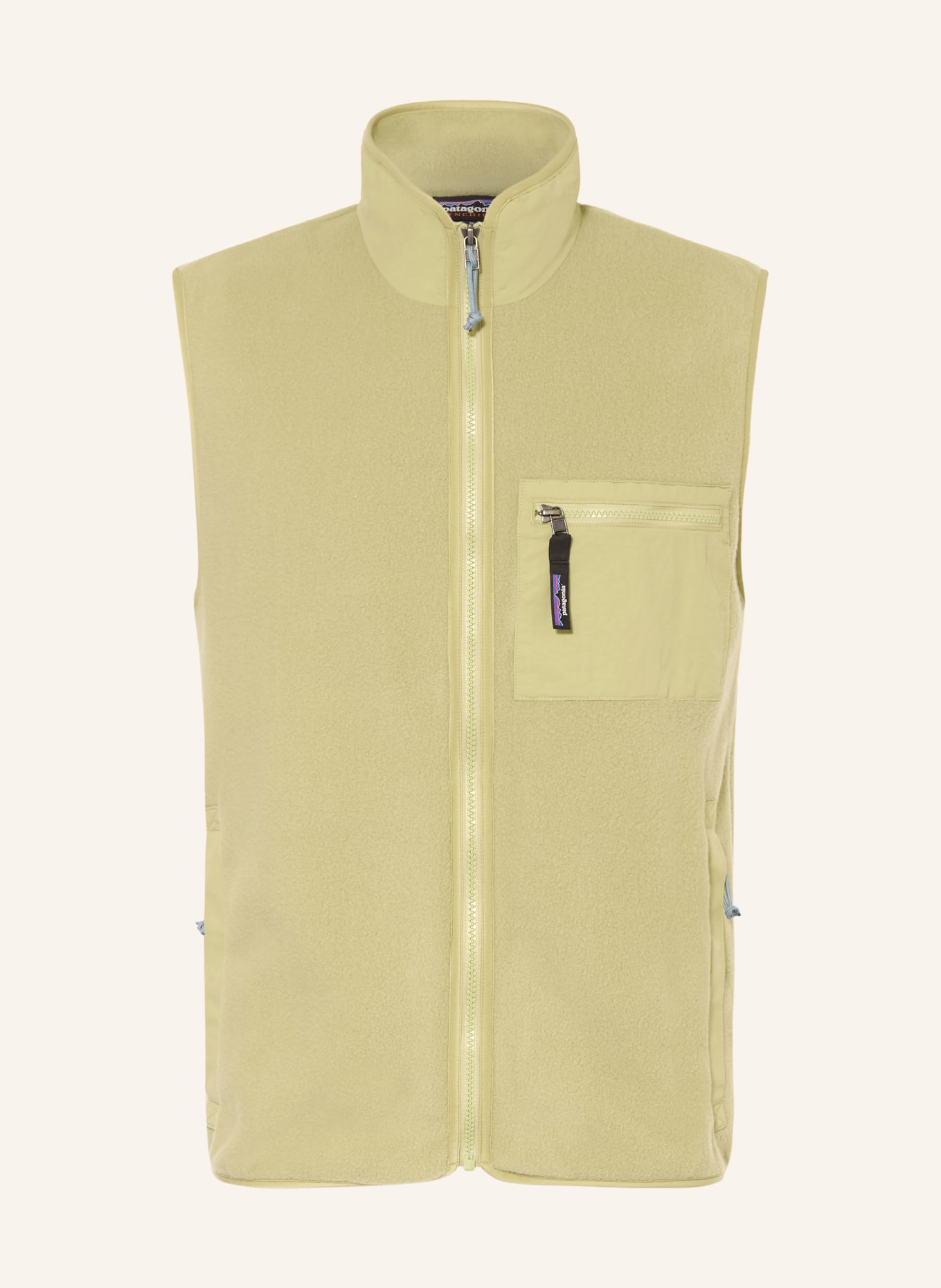 patagonia Fleecová vesta SYNCH: SVĚTLE ZELENÁ