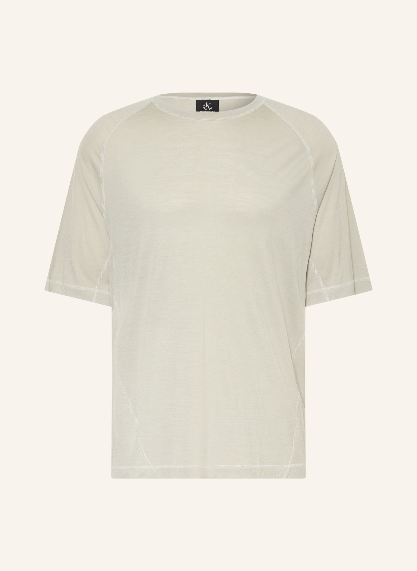 MAMMUT TREE WOOL FL Performance Shirt: LIGHT GRAY