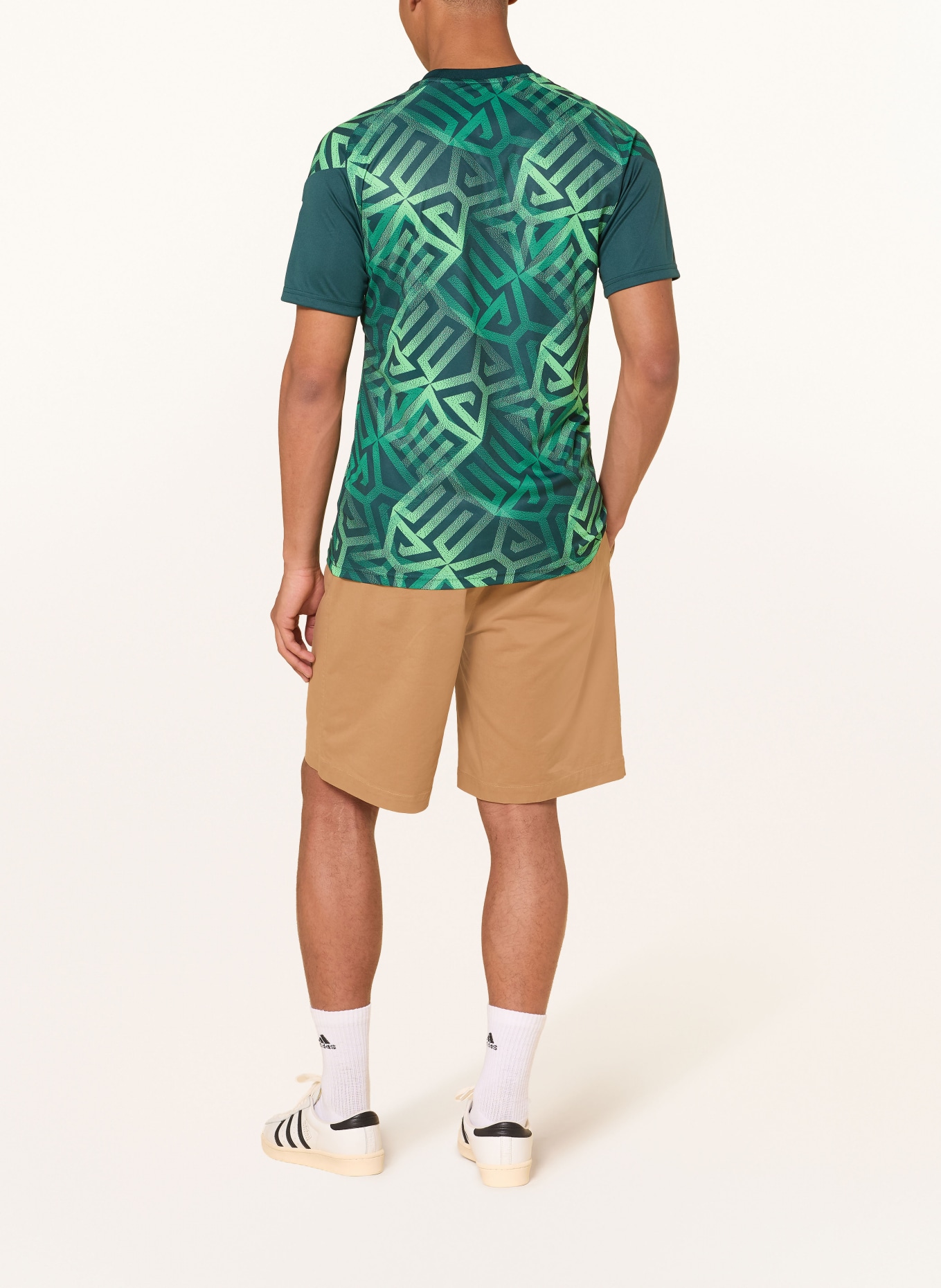 adidas Opwarmtrui MEXICO 26 THUIS: GROEN / DONKERGROEN / WIT